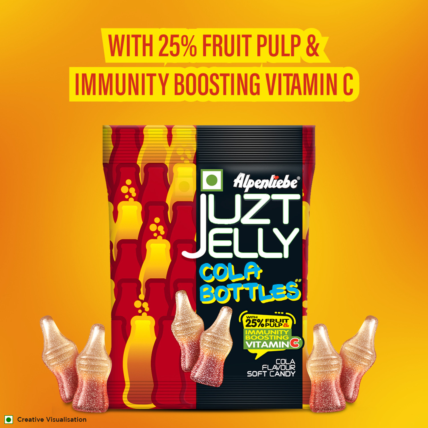 Image of Alpenliebe Juzt Cola Jelly Candy
