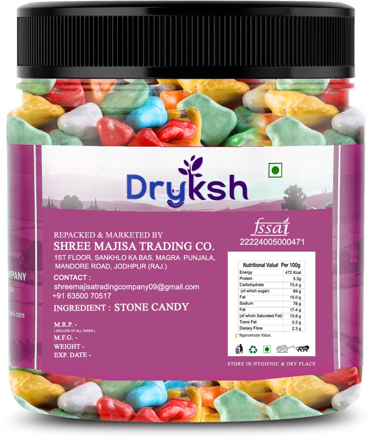 Dryksh Stone Candy | Rock Shaped Chocolate | Milk Stone Chocolate