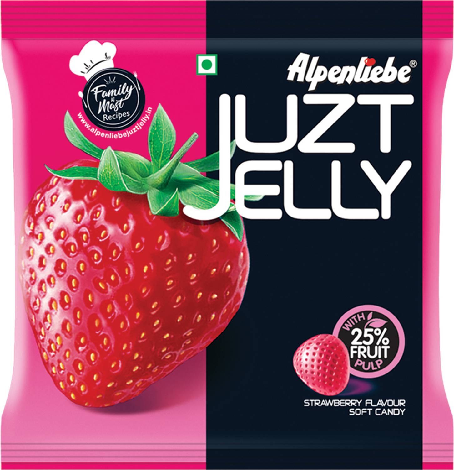 Alpenliebe Strawberry Jelly Candy 148 g|40units Strawberry Jelly Candy