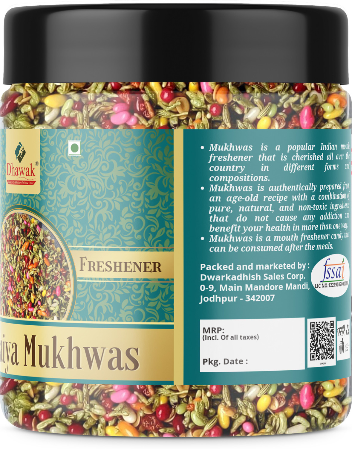 Image of Dhawak Bambaiya Mukhwas Home Made Mouth Freshner|Digestive, After-Meal,Mukhwas Sweet Mouth Freshener