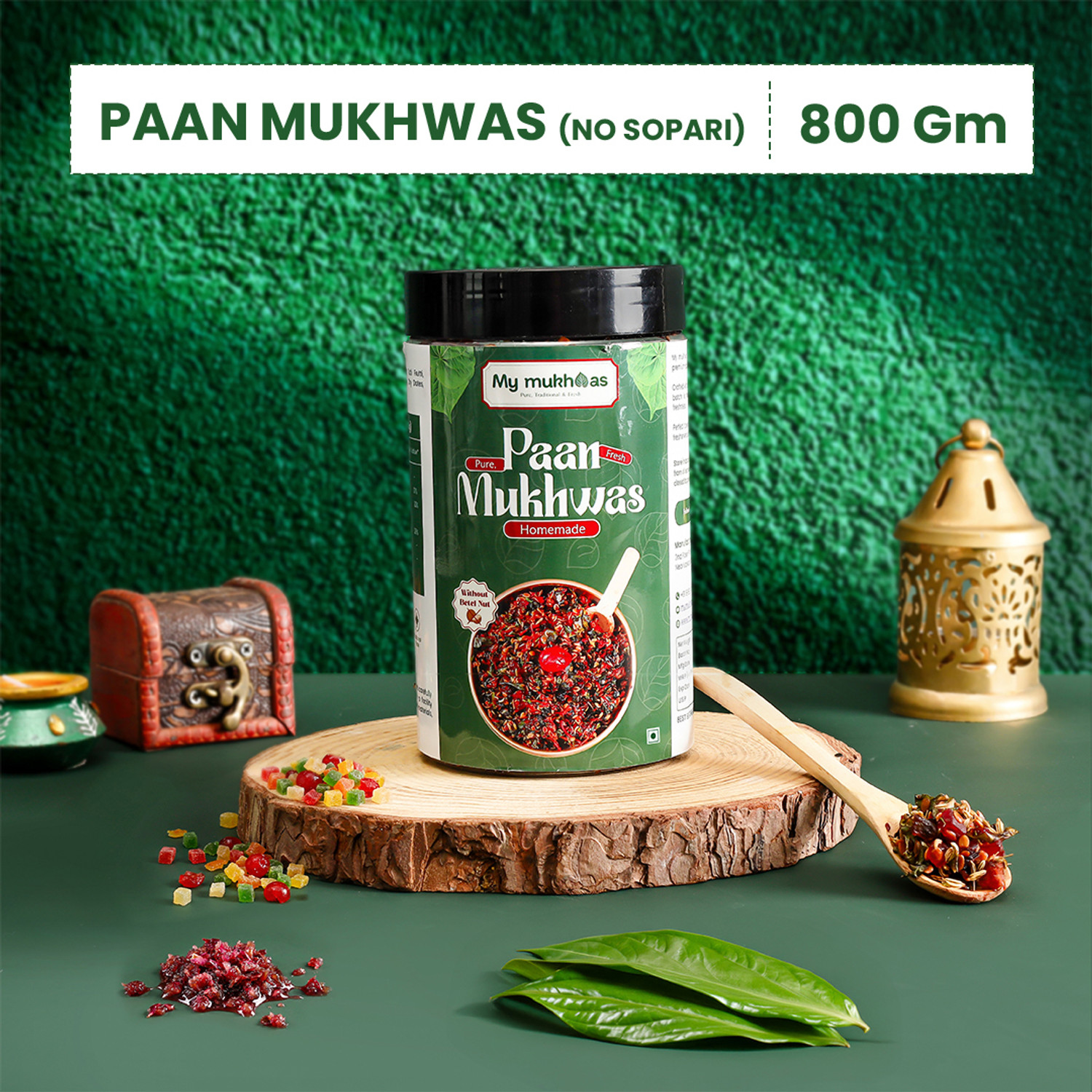 Image of mymukhwas Paan Mukhwas by Mymukhwas- 800gm | Traditional After Meal Freshener Metha Pann Mouth Freshener