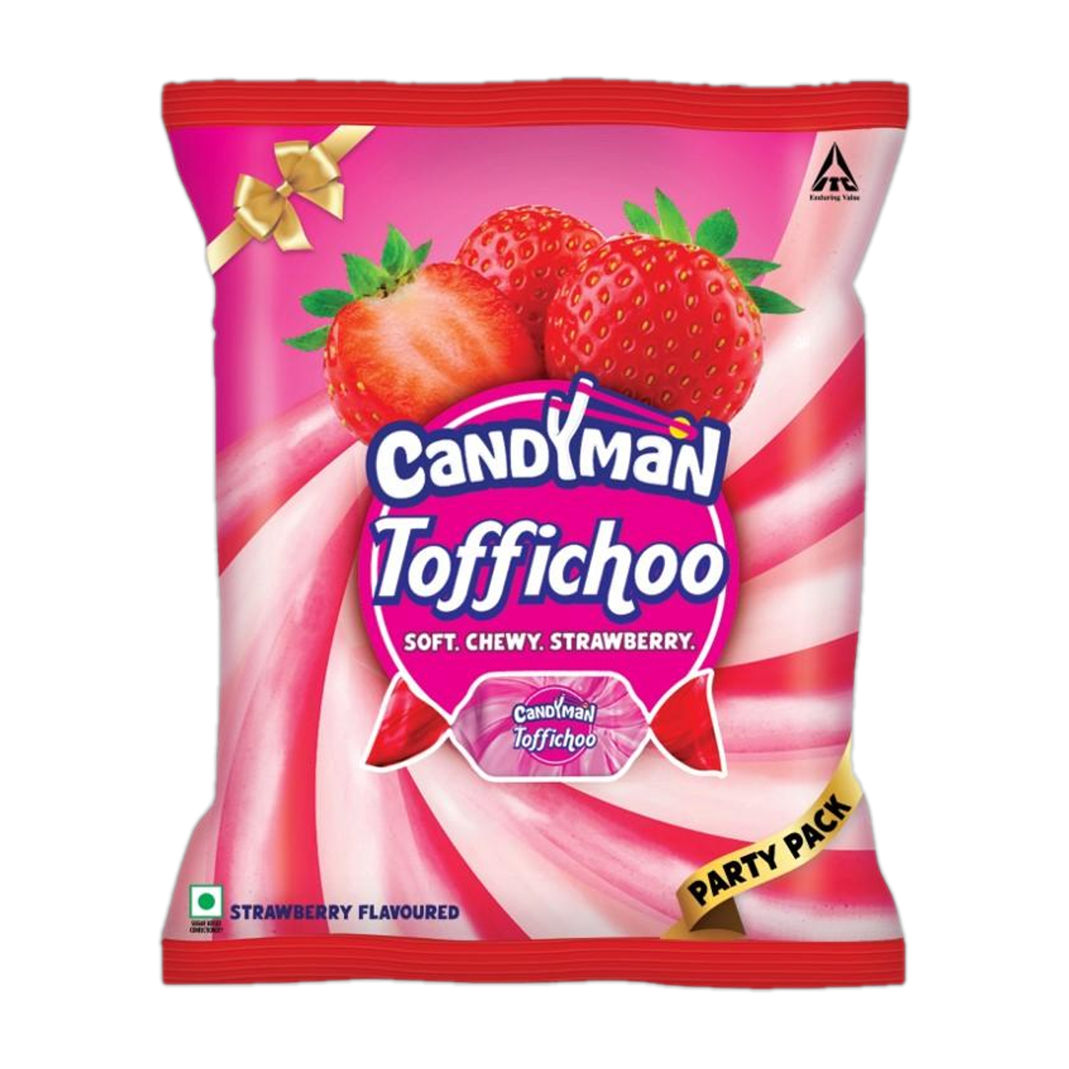 Candyman Soft Strawberry Toffee 240 g|100units Strawberry Toffee