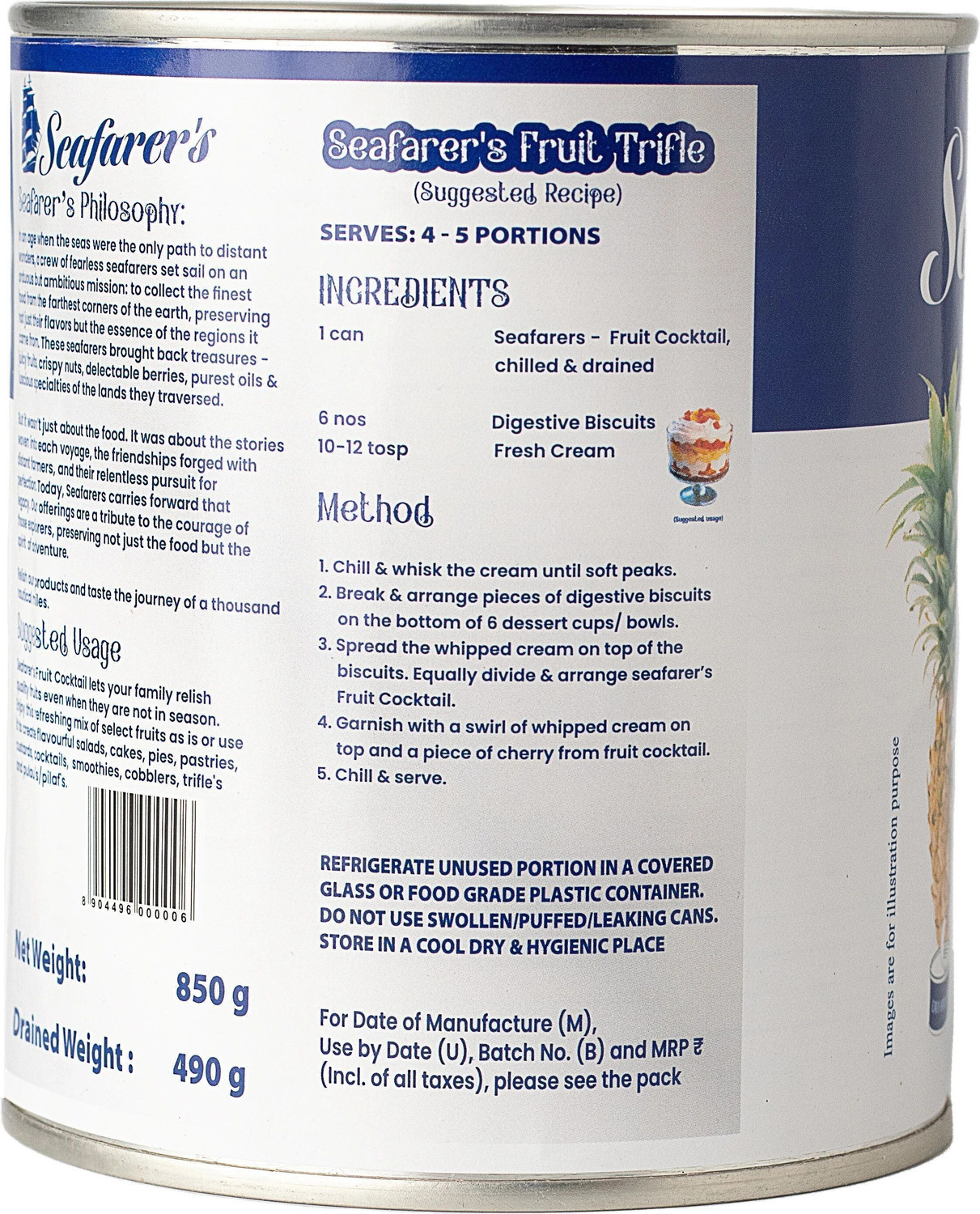 Image of Seafarer's Fruit Cocktail, 850g Fruits