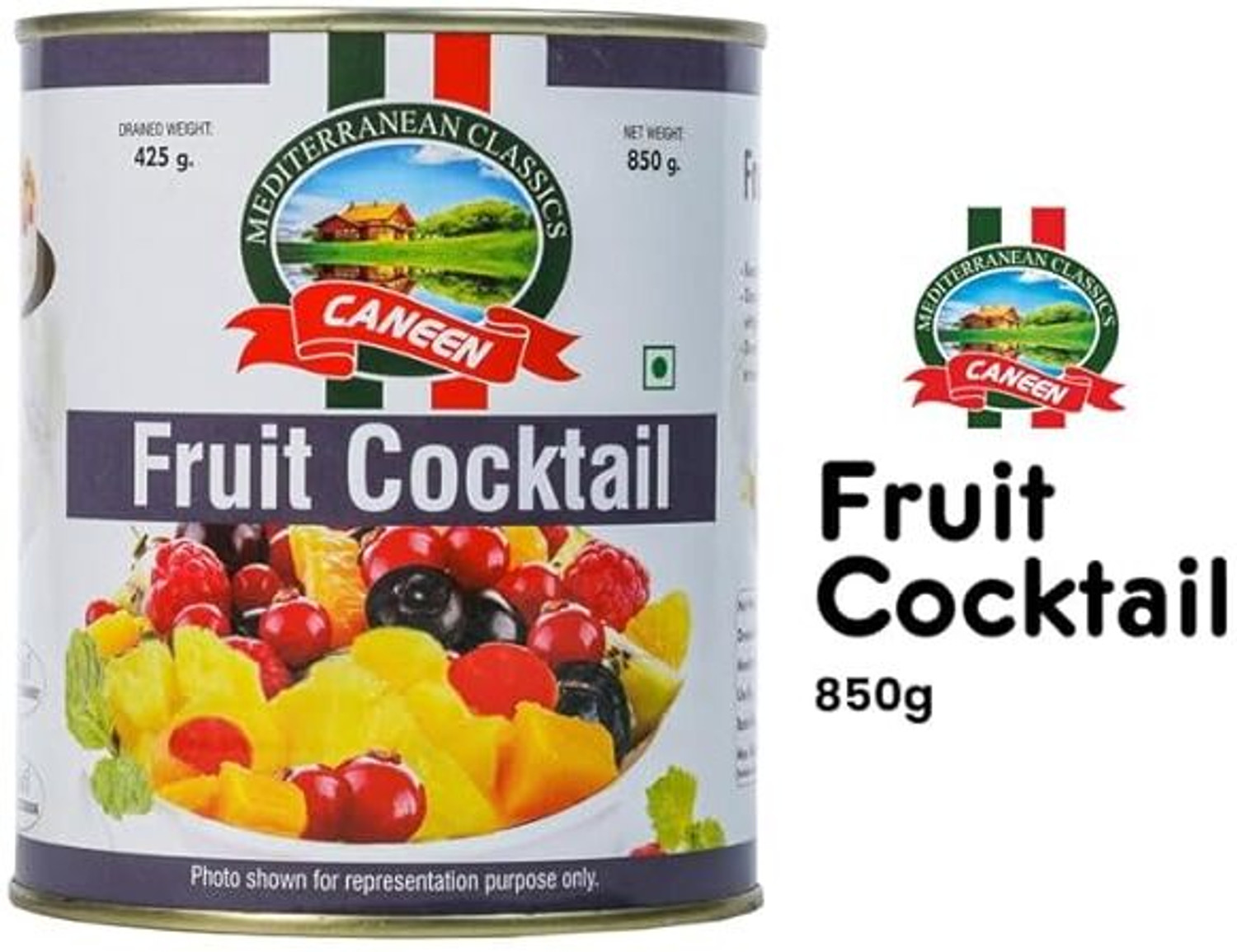 Image of caneen Fruit Cocktail | Canned Mixed Fruits | Bite Sized Fruits | Mixed Fruits Fruits