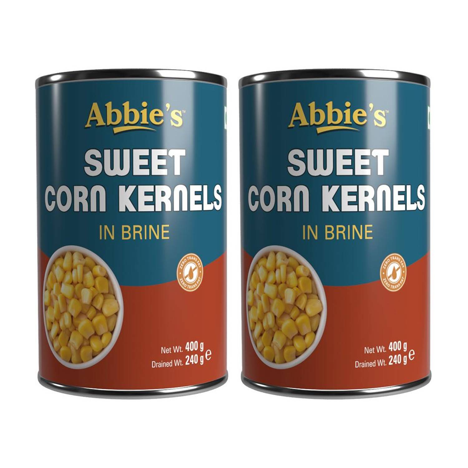 Abbie's Sweet corn kernel in brine 400g pack of 2 Corn