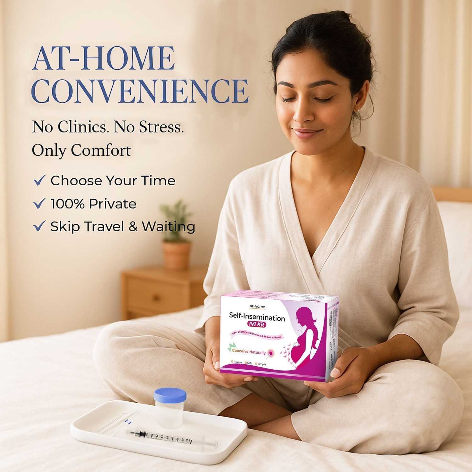 Image of PregaPath Self Inseminate Conceive Kit, At-Home IVI-IUI, Medical-Grade, Safe-Natural-Easy Intravenous Cannula