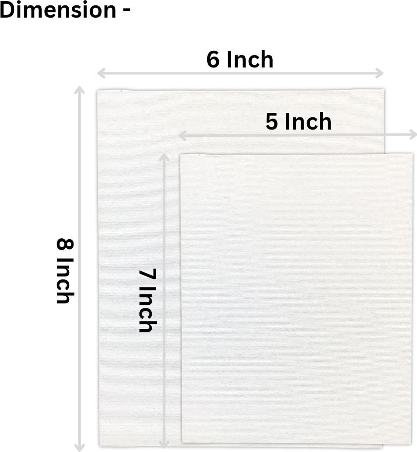Image of Artixtra 6X8-3 | 5X7-3 Cotton Medium Grain Board Canvas (Set of 6)