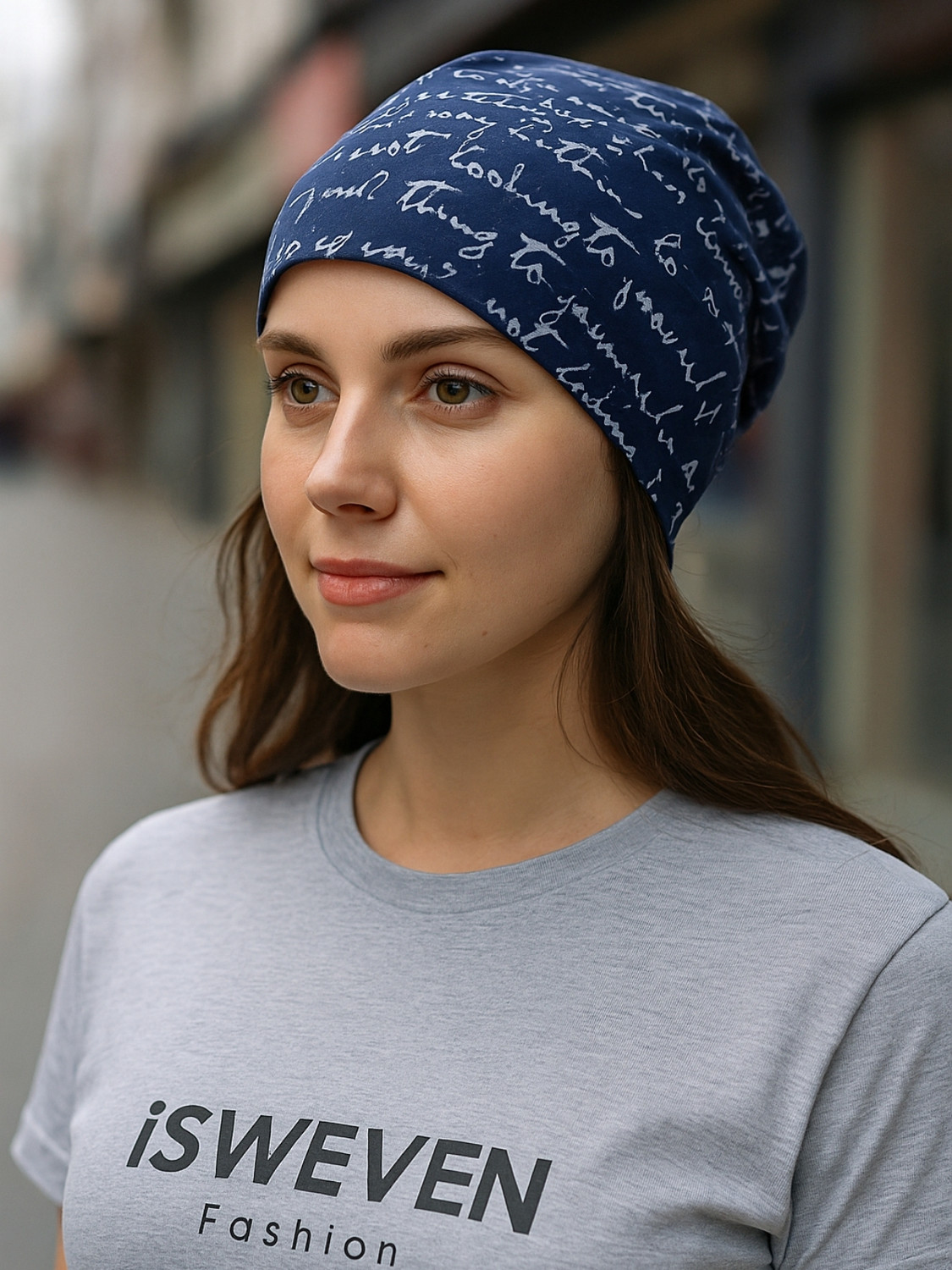 Image of iSweven Solid, Printed Beanie