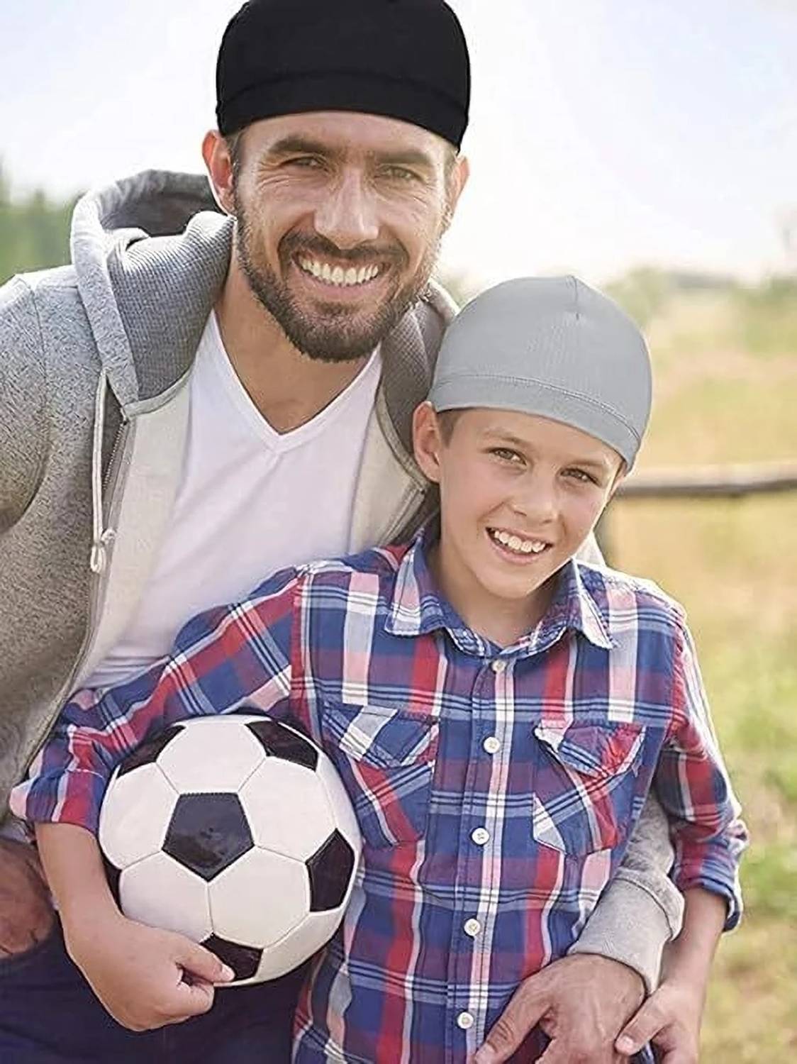 qd fashion Solid Skull Cap Pack of 3 - Image 3