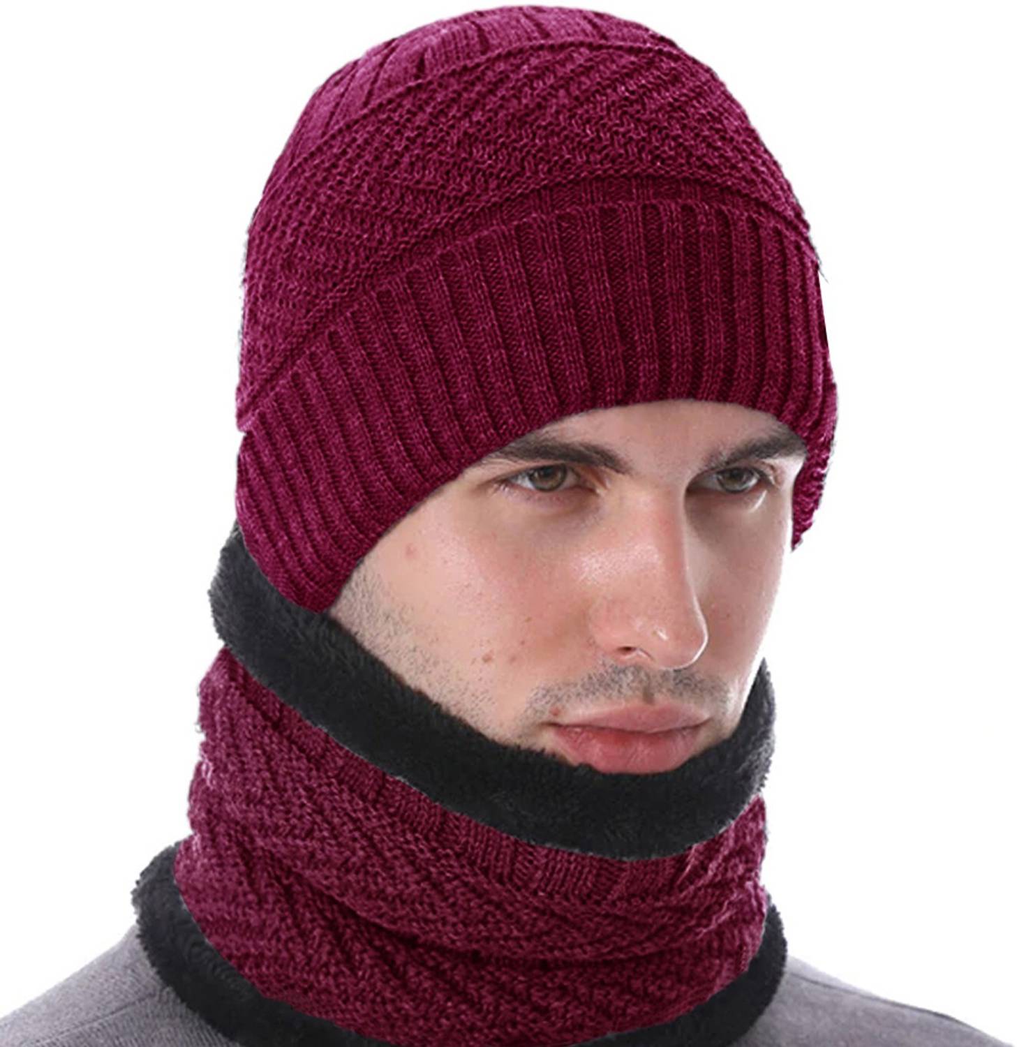 AdroitZ Self Design Beanie