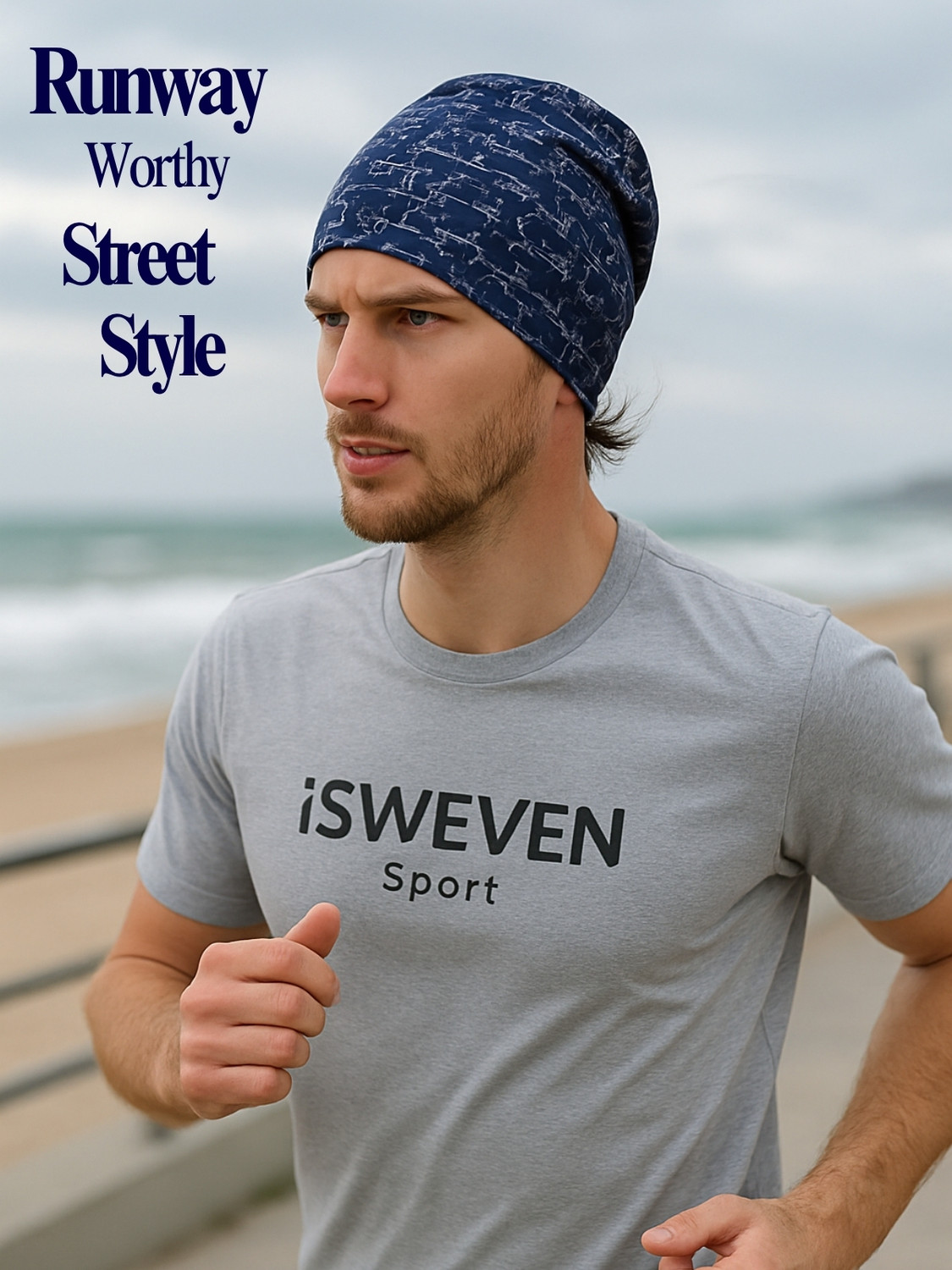 Image of iSweven Solid, Printed Beanie
