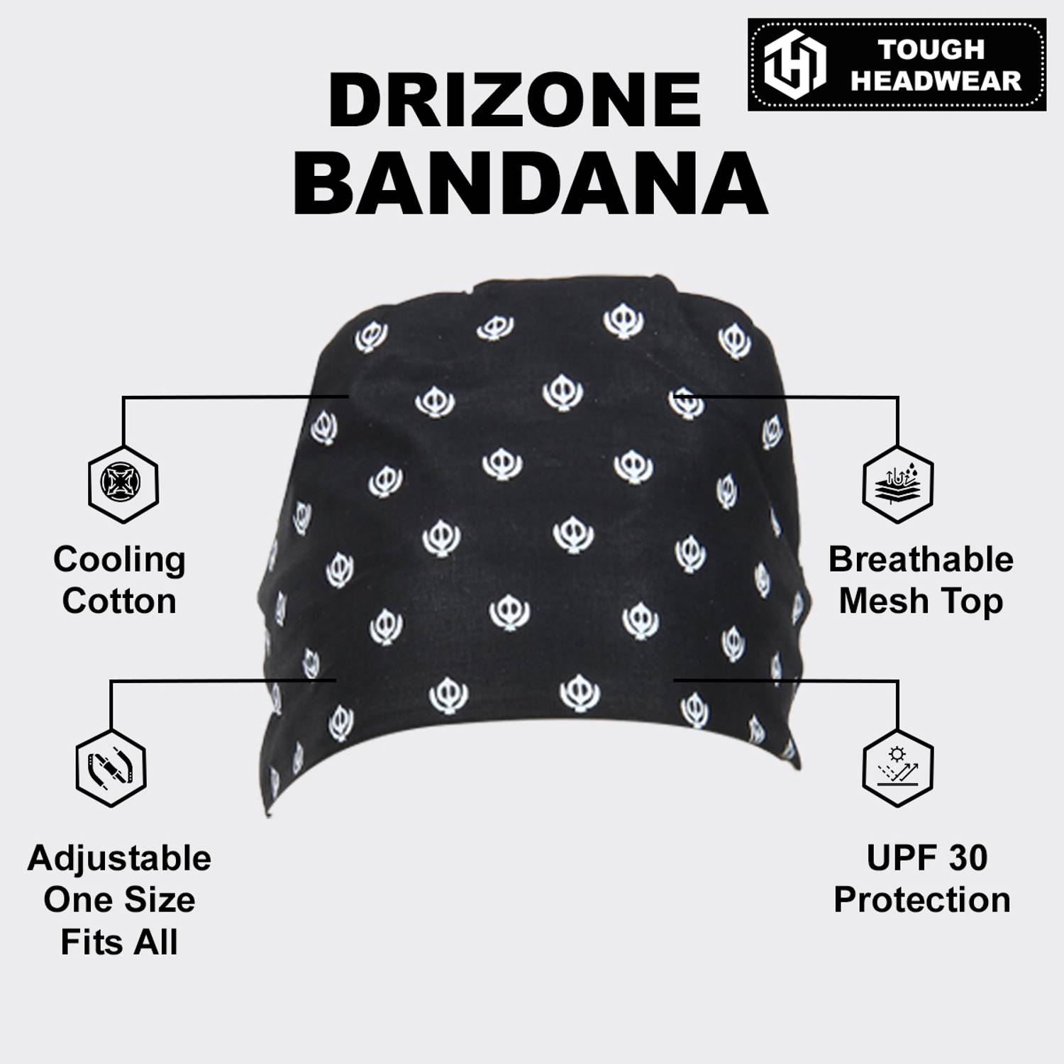 Tough Headwear Solid Skull Cap Pack of 3 - Image 3