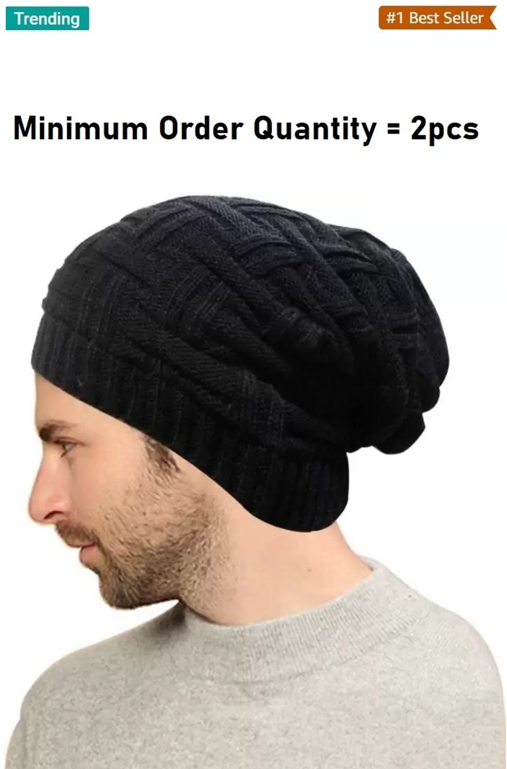 Image of ALAMOS Woven, Solid, Self Design Beanie