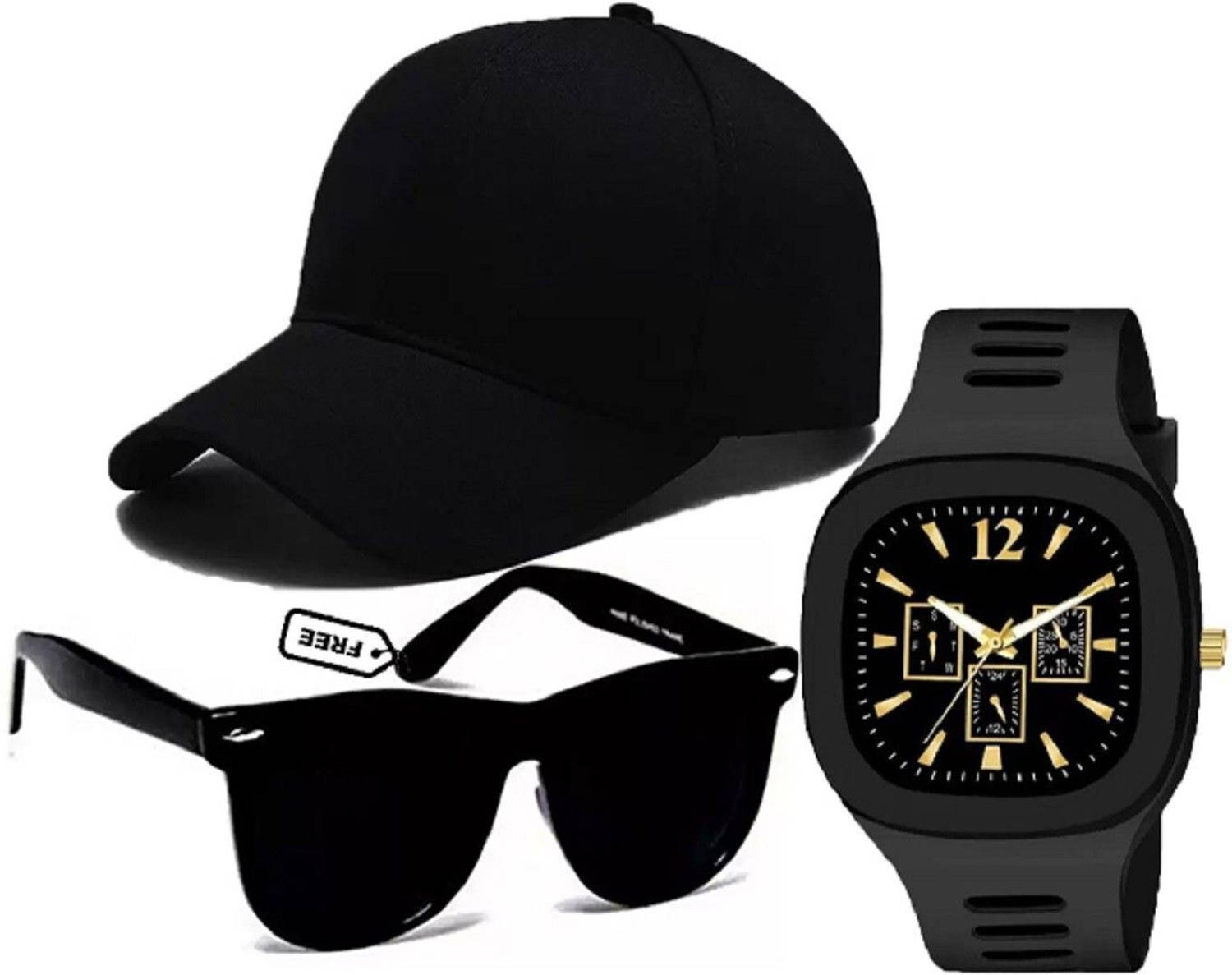 FLEXCY Embroidered Sports/Regular Cap Pack of 3 - Image 1