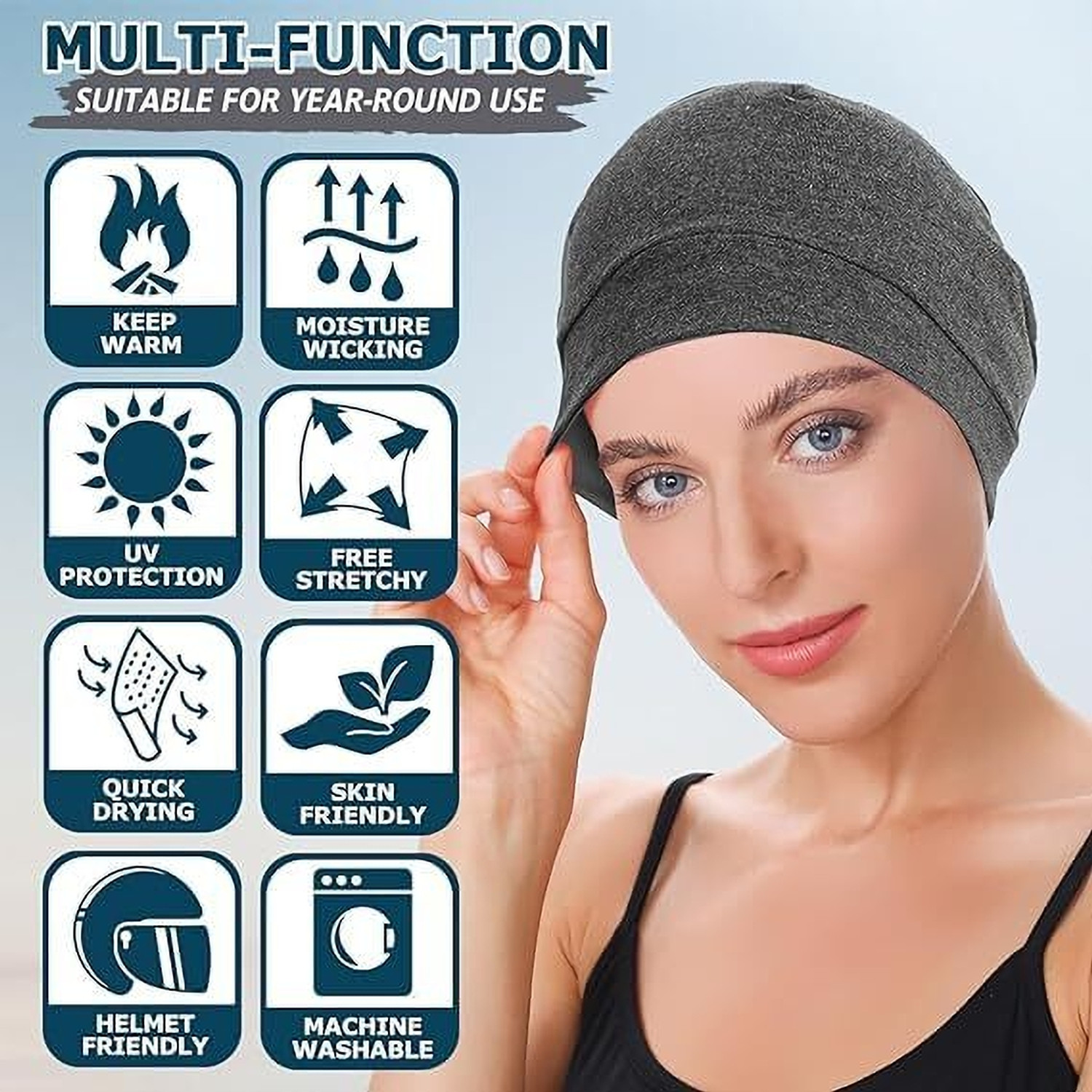 Image of Run India Solid Skull Cap