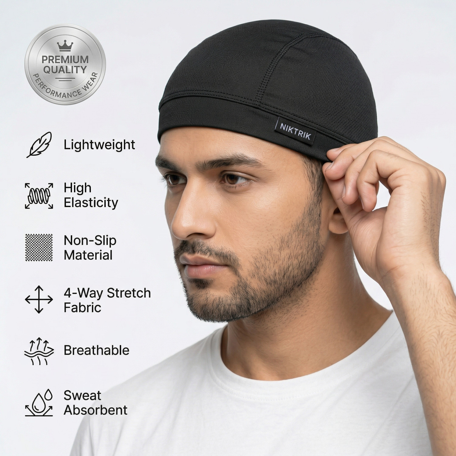 Image of NIKTRIK Solid Skull Cap