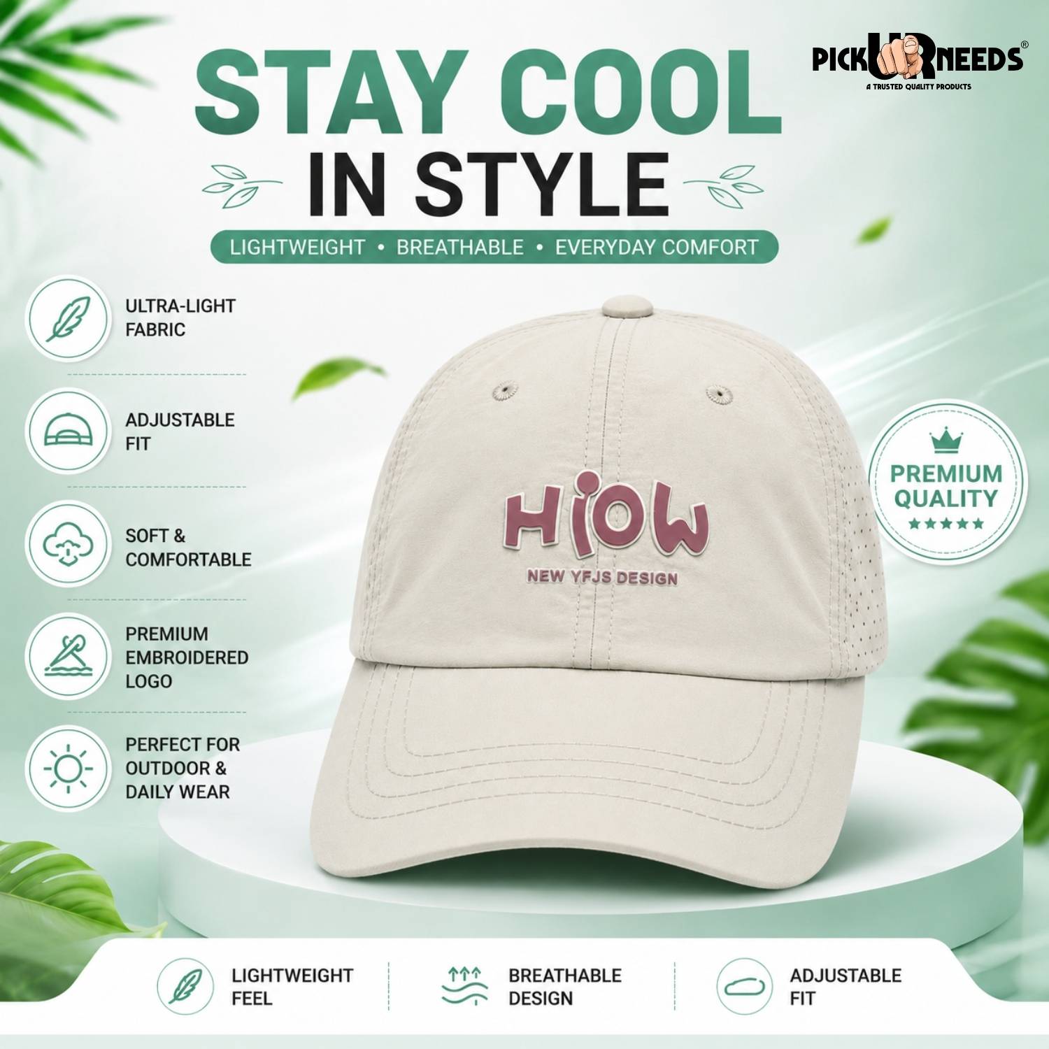 Pick Ur Needs Embroidered Cap - Image 5