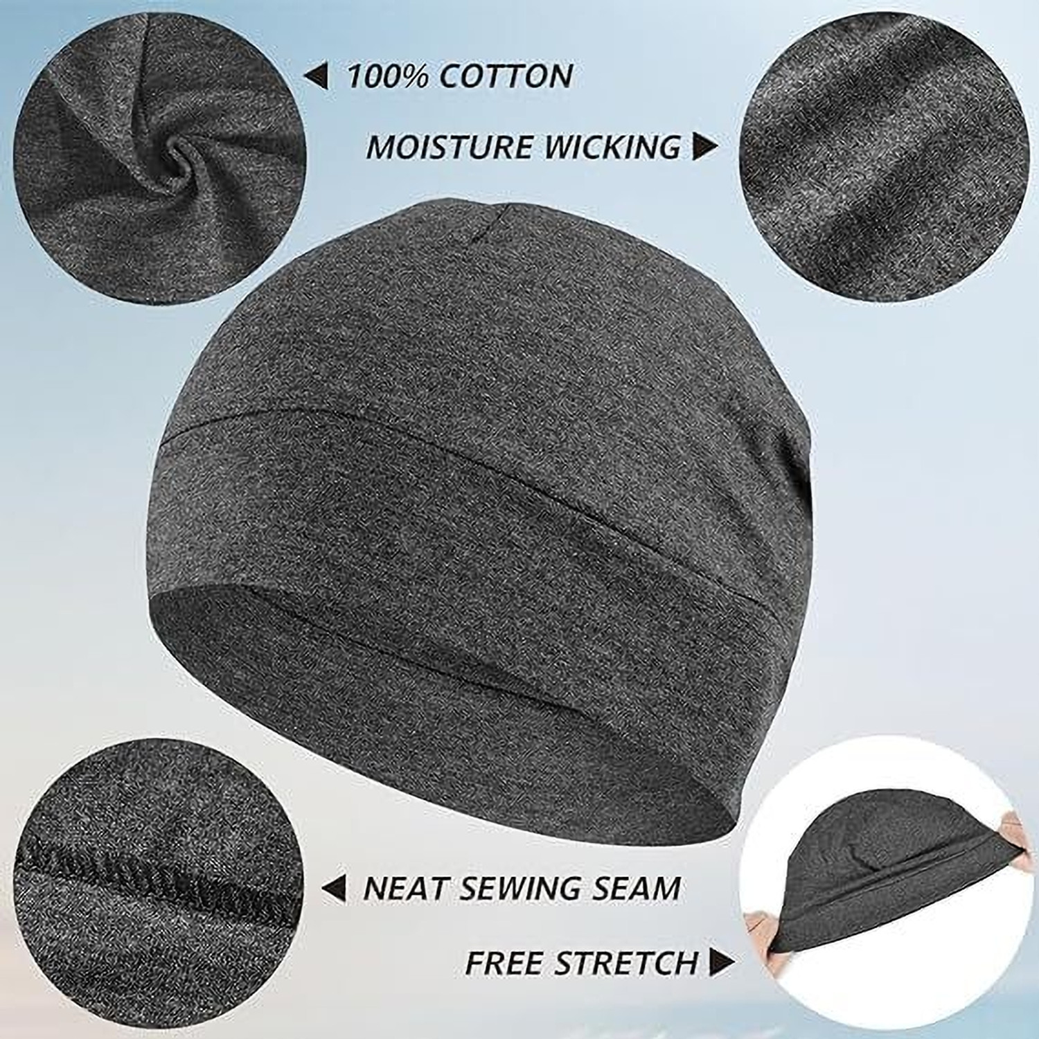Image of Run India Solid Skull Cap