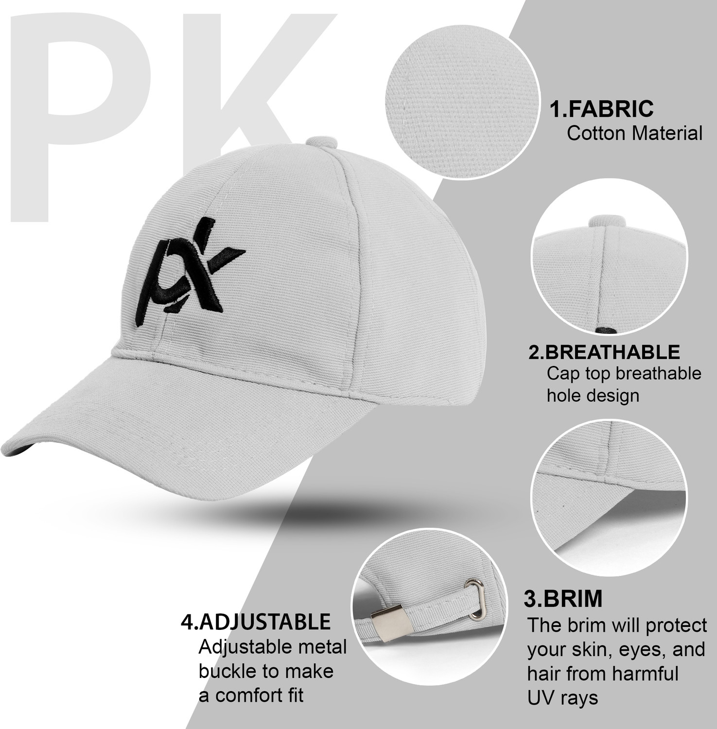 Image of PKKART Solid Sports /Regular Cap