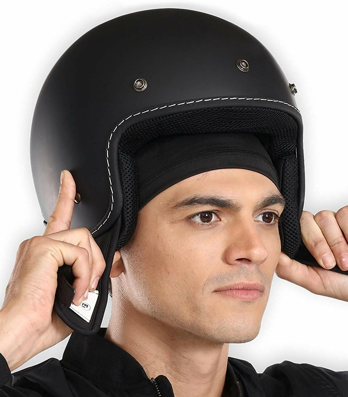 Image of luccaseason Black Bike Face Mask for Men & Women
