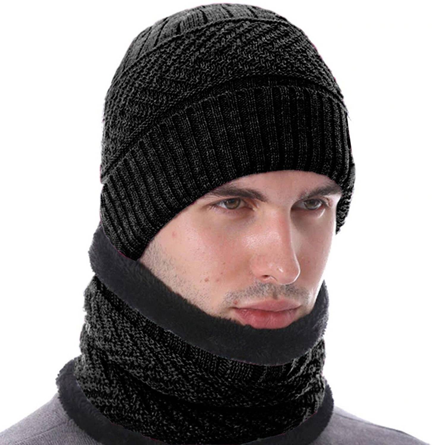 AdroitZ Self Design Beanie