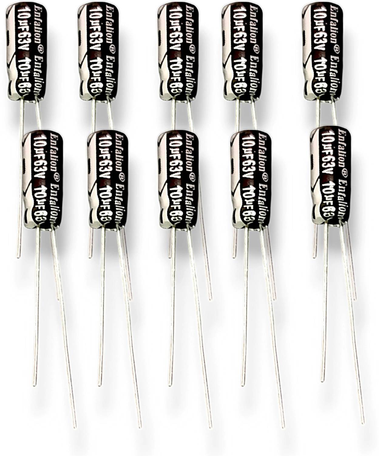 AVISRI 10 PCES 10uF 63V Capacitor Electrolytic Capacitor