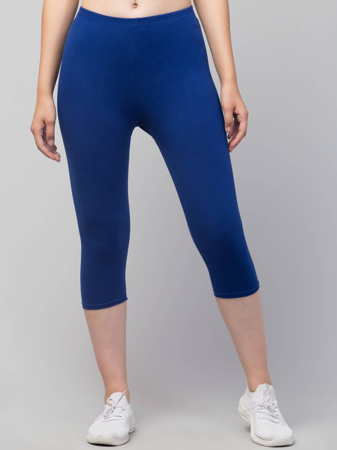 Ullas Cotton Lyvra Capri Women Women Blue Capri