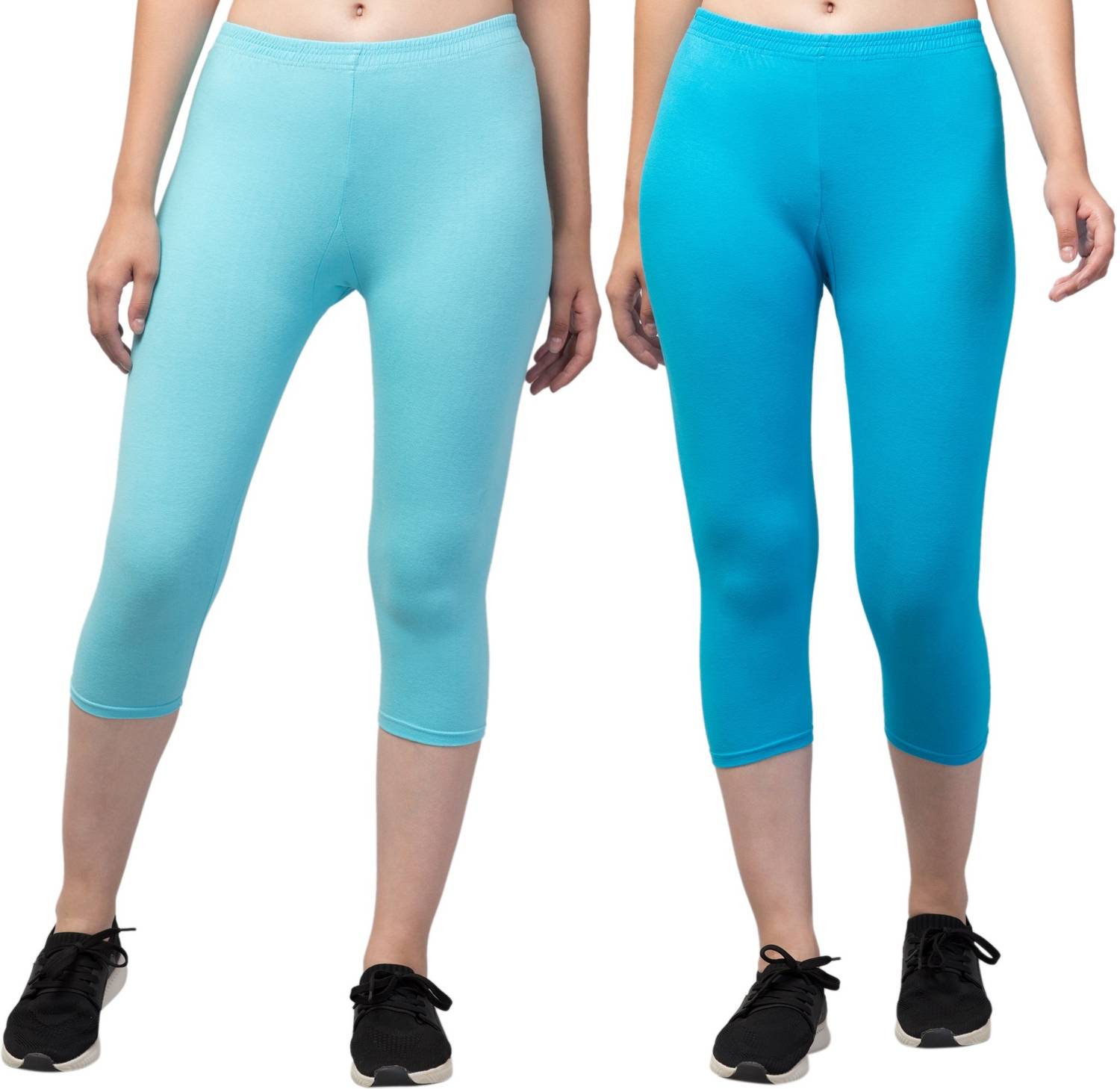 UllasPemium Cotton Lyvra Capri Women Blue Capri