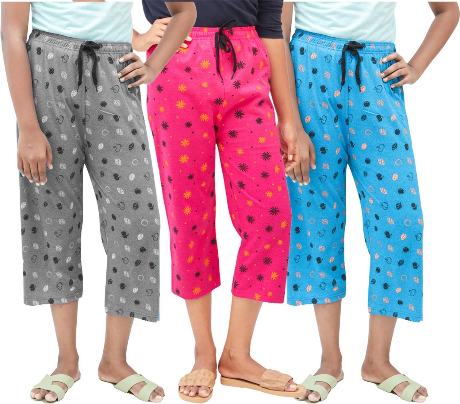AFRA AFRA PRINT CAPRI PANT Women Multicolor Capri