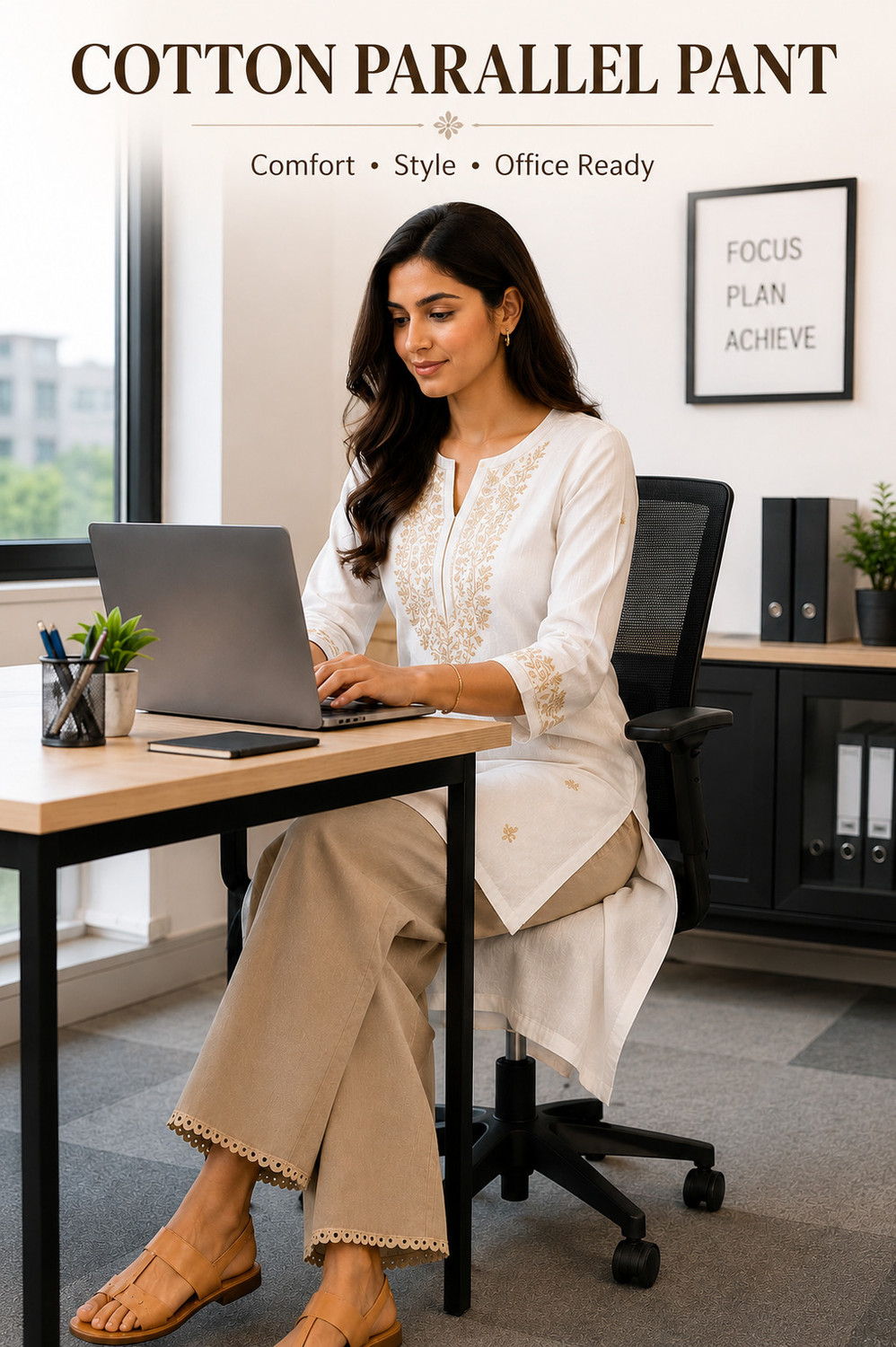 Image of Ramyaa Fabs Loose Fit Women Multicolor Trousers