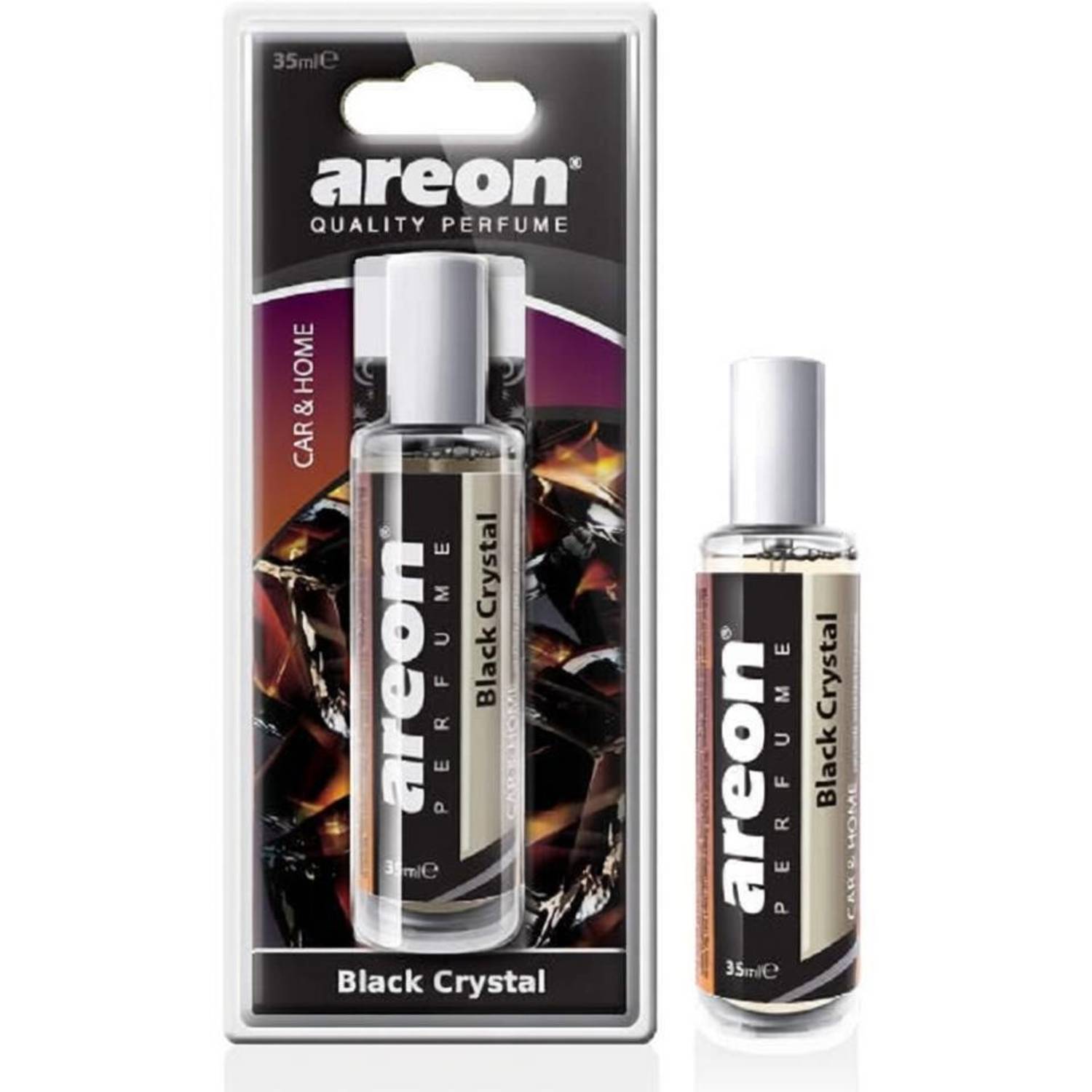 areon Black Crystal Car Freshener Spray Perfume 35Ml