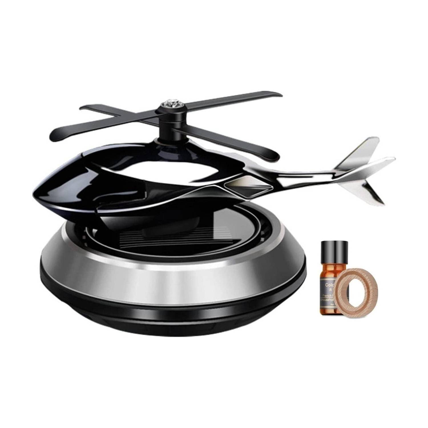 ModishOmbre Solar Helicopter Car Aromatherapy - Image 1