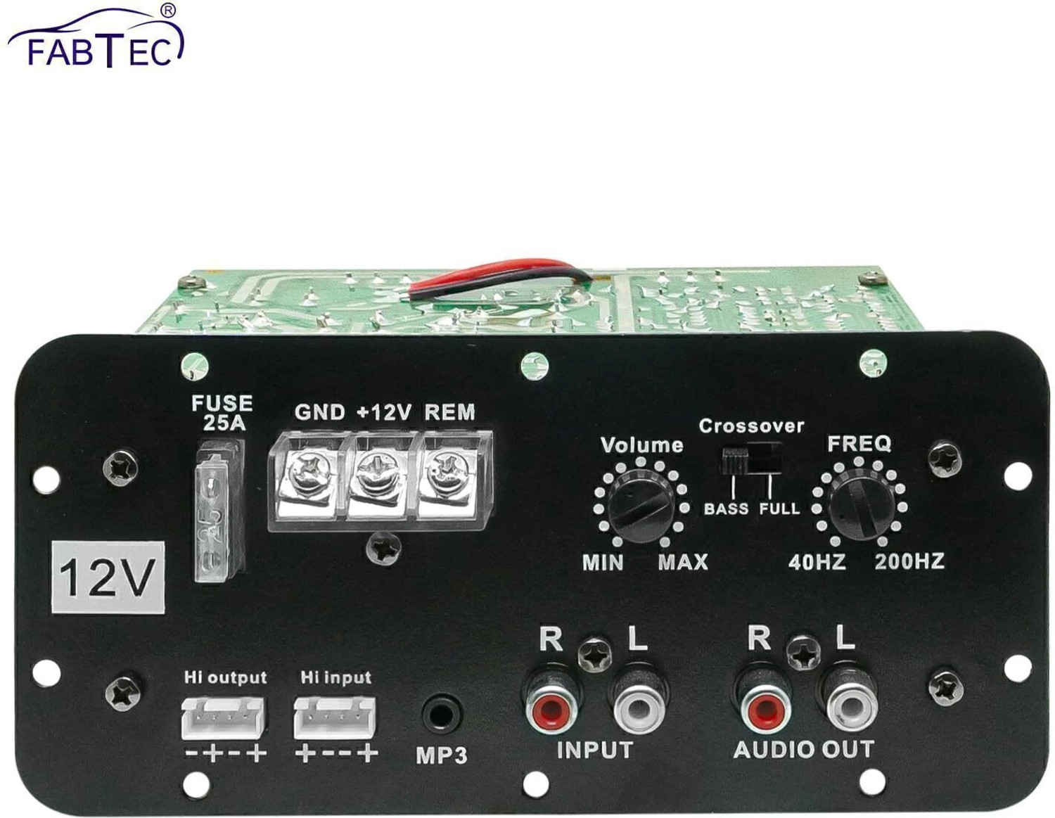 Image of CARZEX Car Basstube, Subwoofer Slayer, Pure Bass, ThumpMaster Mono Bass (120W, 12V DC) Mono Class AB Car Amplifier
