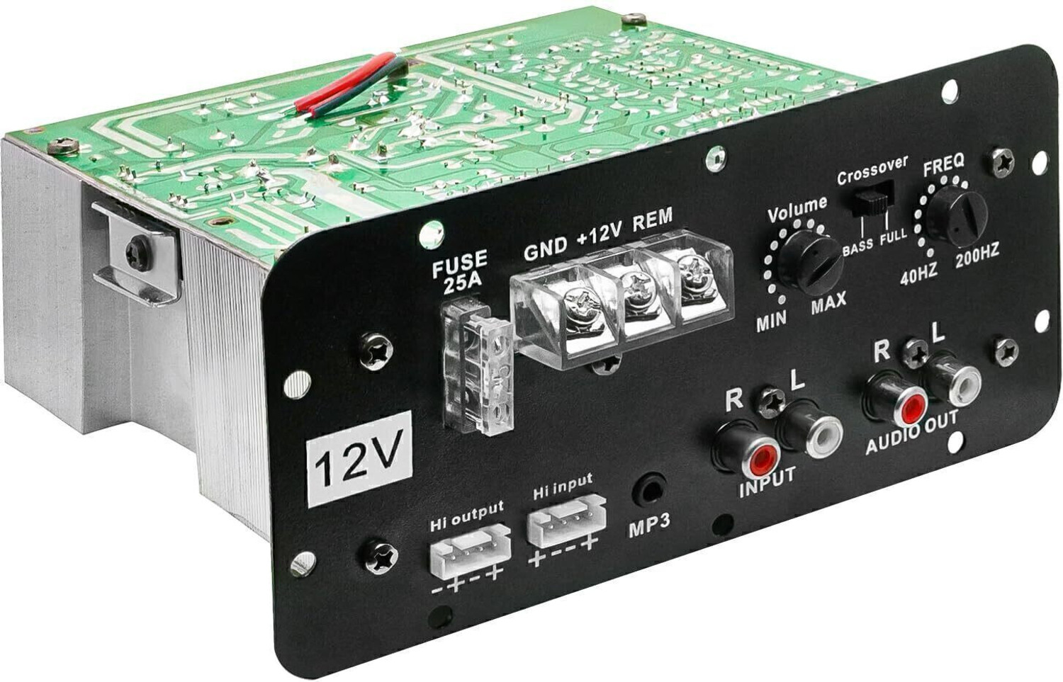 Image of CARZEX Car Basstube, Subwoofer Slayer, Pure Bass, ThumpMaster Mono Bass (120W, 12V DC) Mono Class AB Car Amplifier