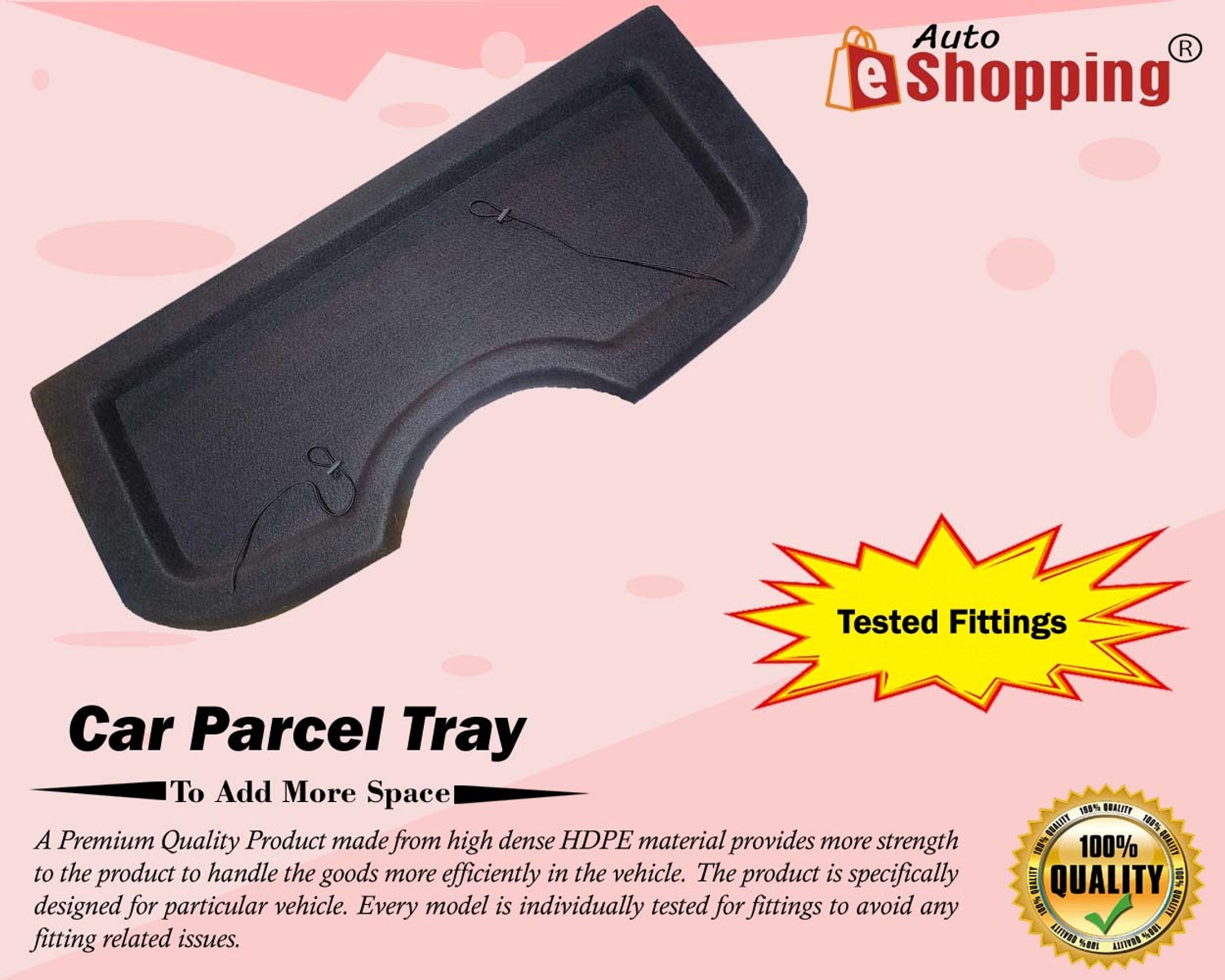 Image of Auto E-Shopping Car Parcel Diggi Tray for Nexon Wiper Car Battery Tray