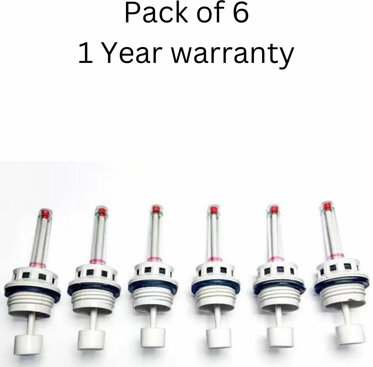 Image of myjas inverter battery water level float indicator white cap set 3 cm thread 6 pcs Car Battery Tray