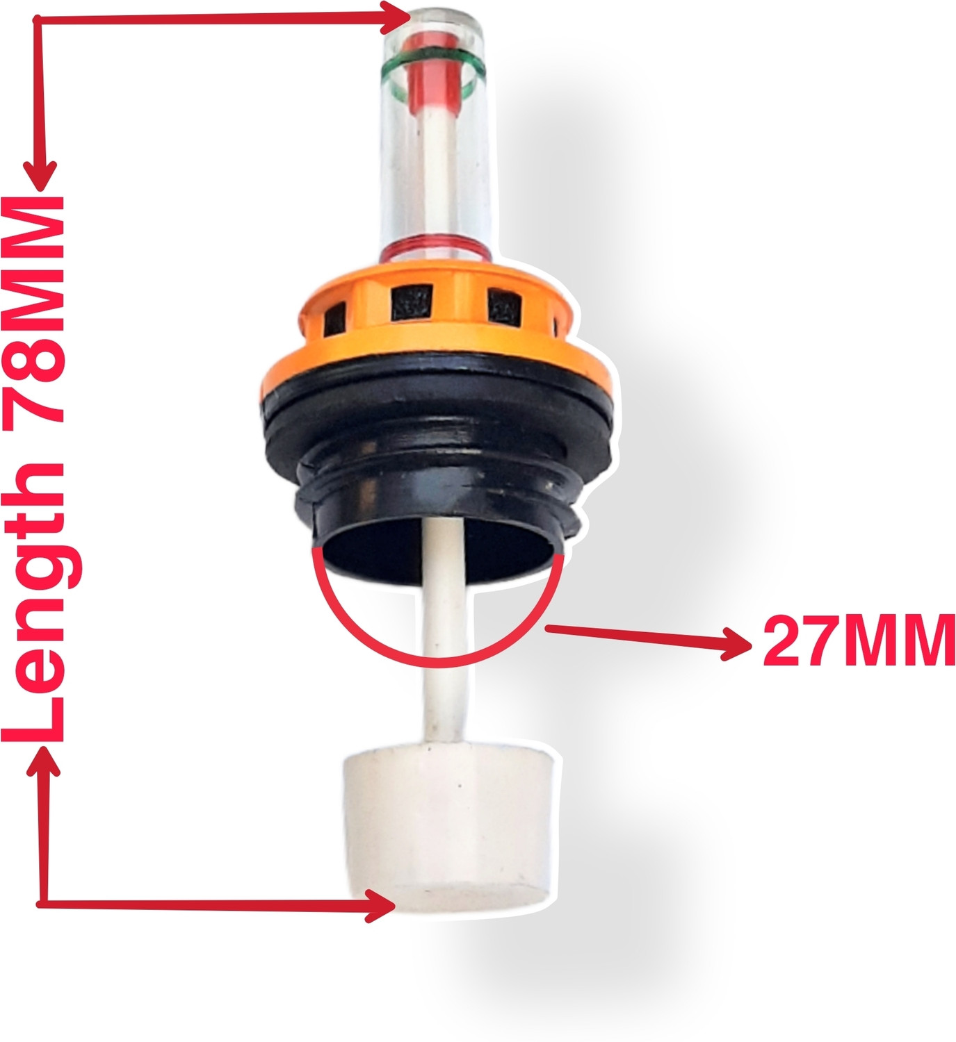 Image of ELearner ETL Exide Inverter Battery Water Level Indicator Cap 6Pc 27MM Only Exide Battery Car Battery Tray
