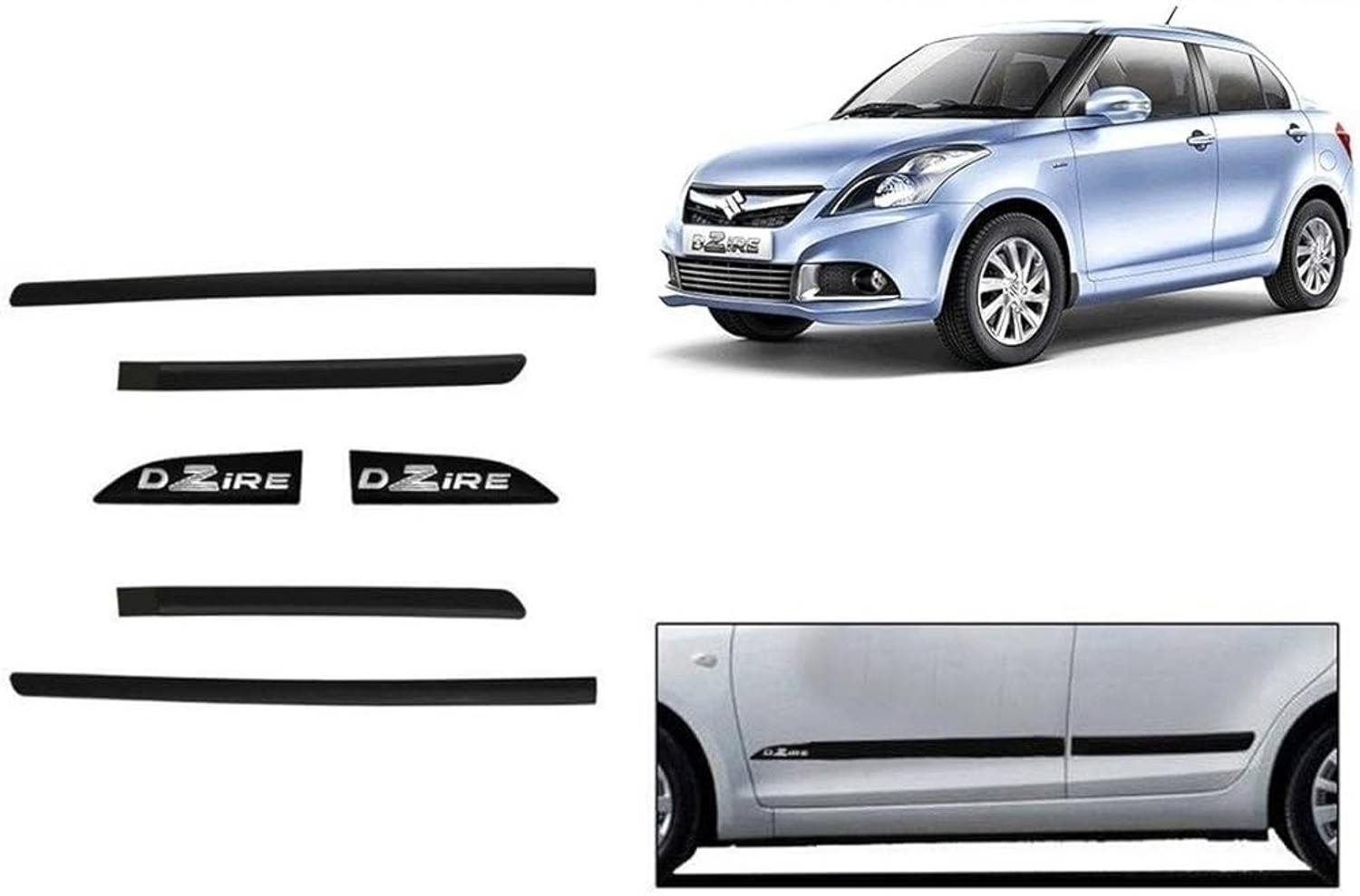 Image of AutoZone Door Side Beading /Side Moulding Compitable With Maruti Swift Dzire (2012-2016) Car Beading Roll For Door