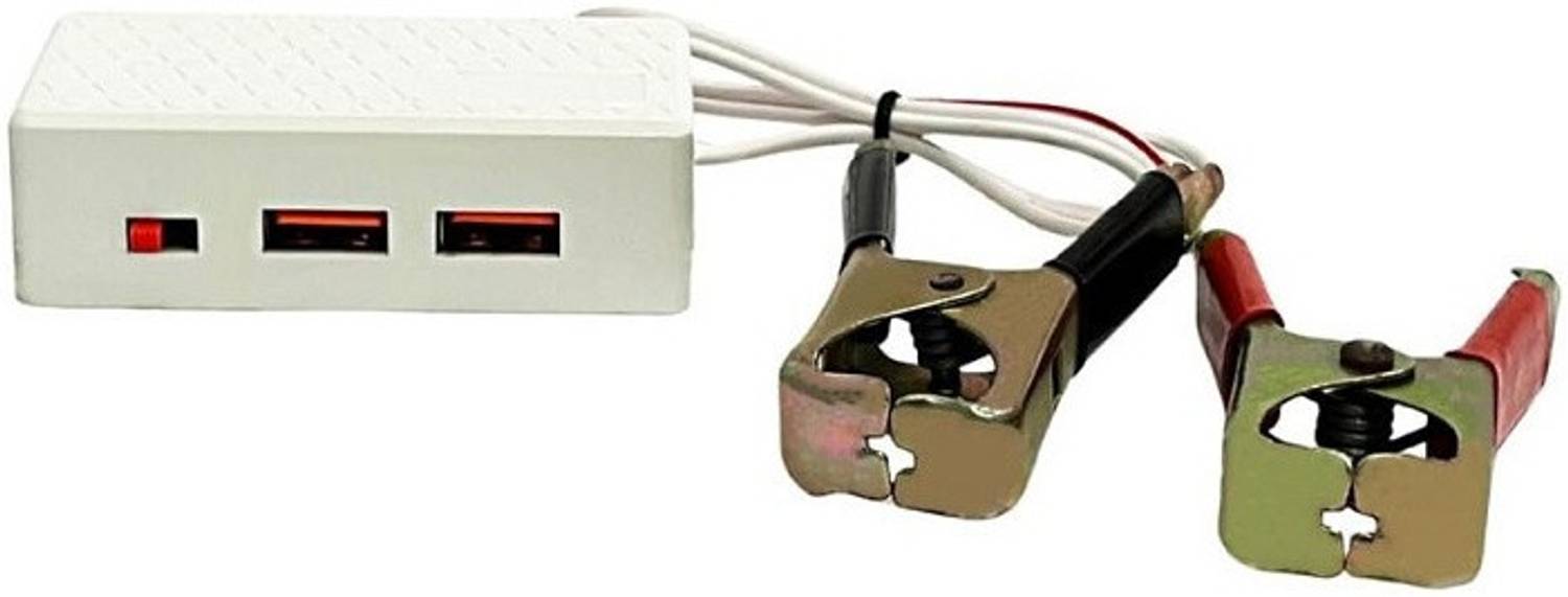 BALRAMA 5 Volt 3.1 Amp USB Mobile Charger 12V DC Smartphones Fast DC Charger Data Cable Combo Set