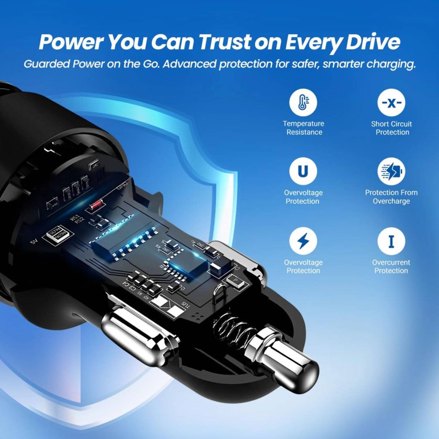 MAK 80W Qualcomm 3.0 Turbo Car Charger - Image 3