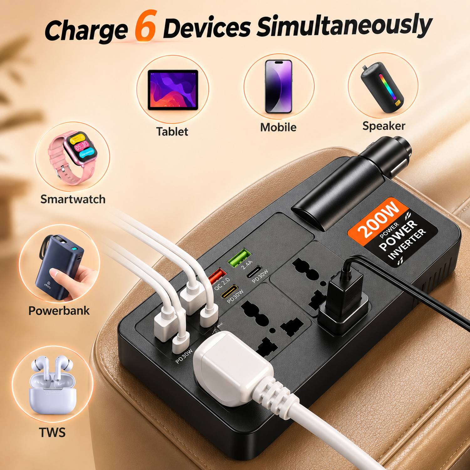 Fire Turtle 199W Turbo Car Charger - Image 2