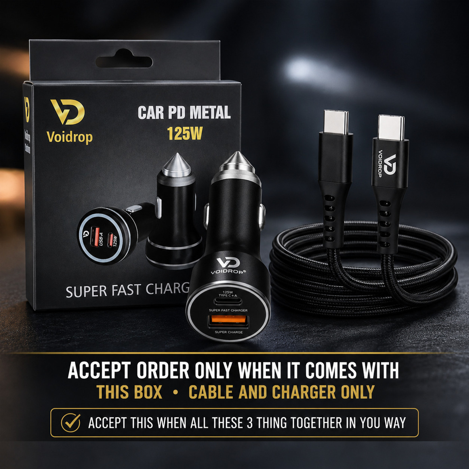 Image of XTOUCH 125 W Qualcomm 3.0 Turbo Car Charger