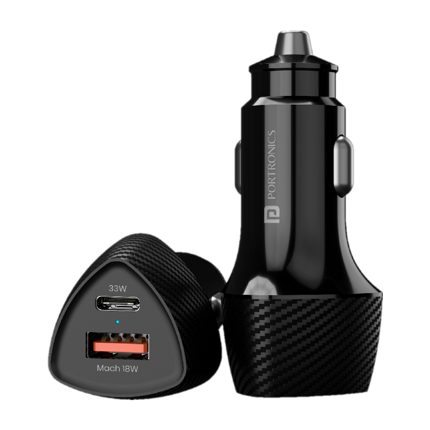 Portronics 33 W Turbo Car Charger