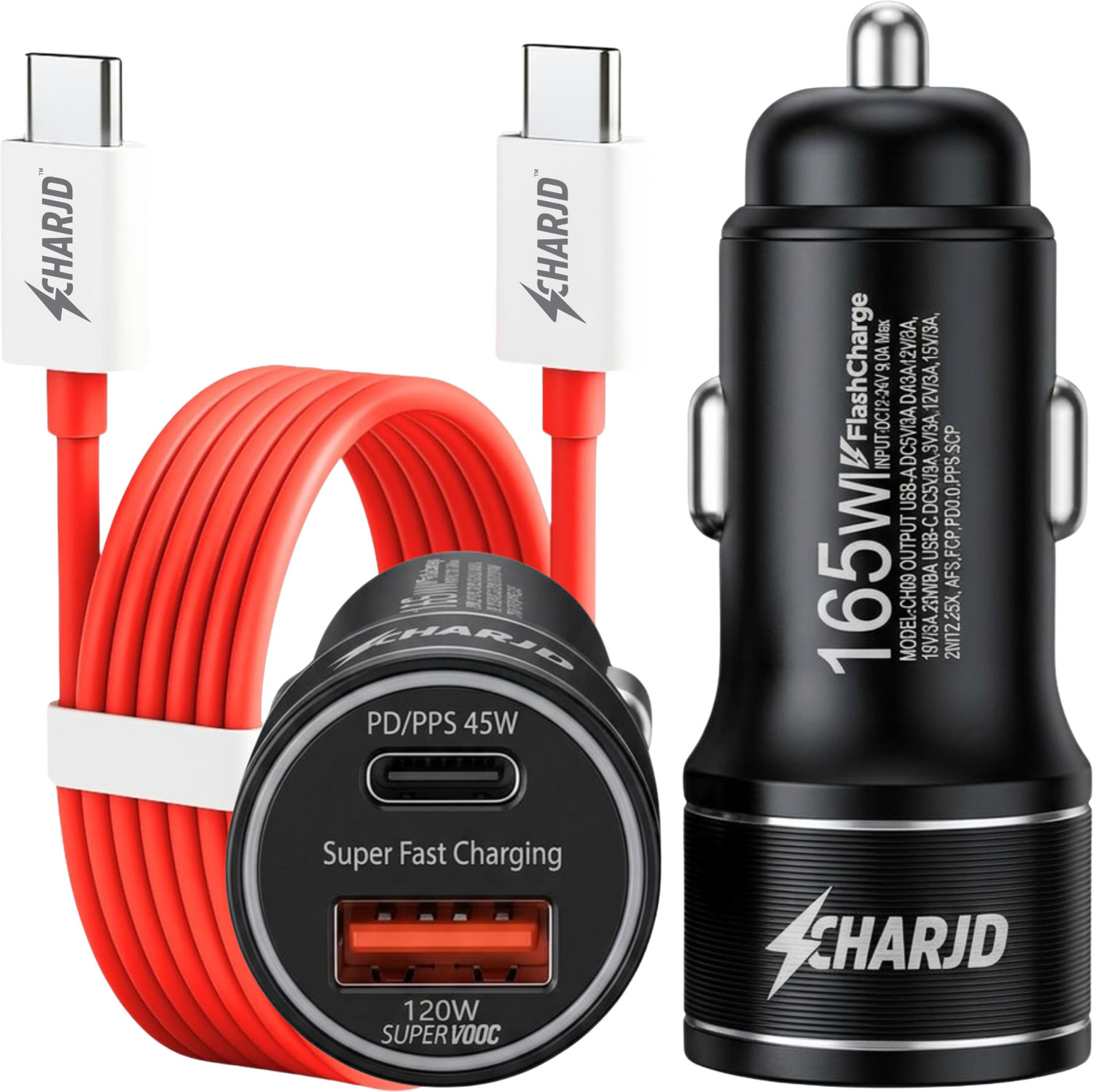 Image of CHARJD 165 W Qualcomm 3.0 Turbo Car Charger