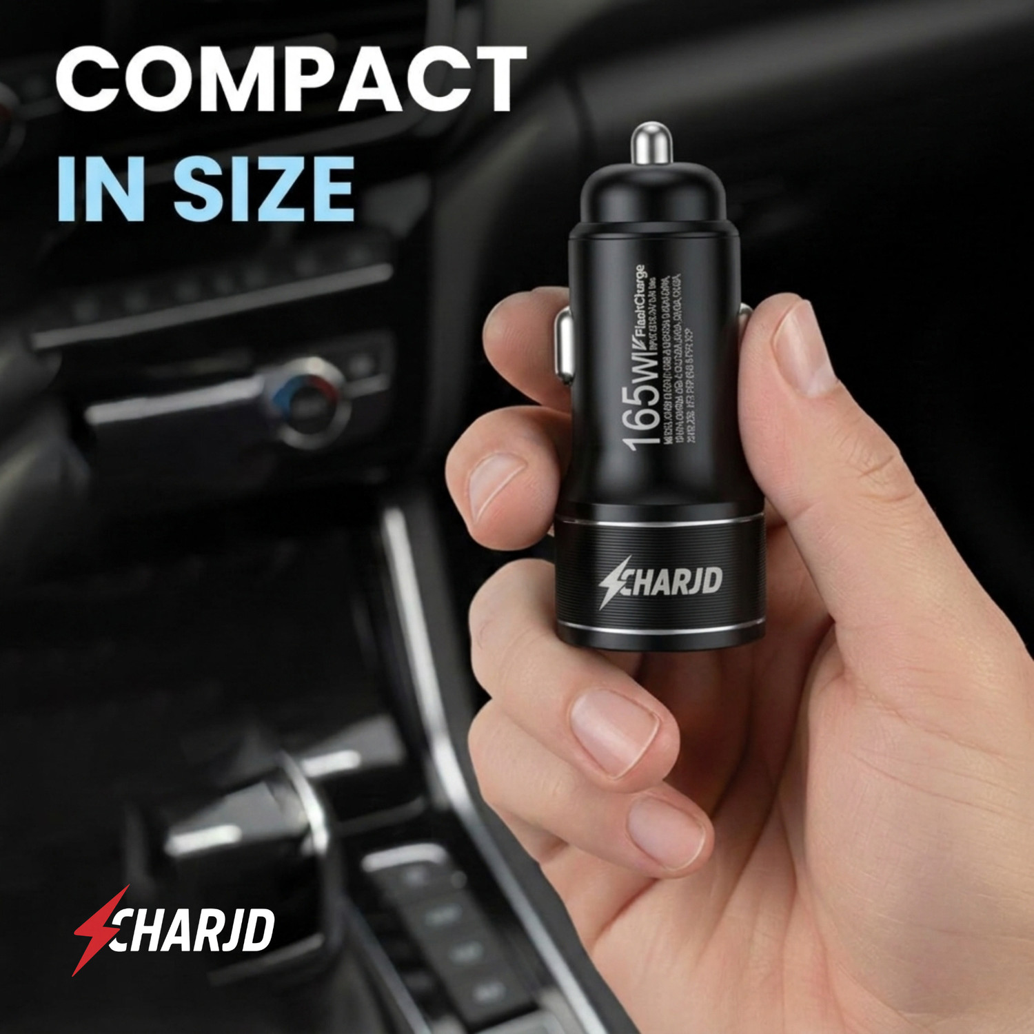 Image of CHARJD 165 W Qualcomm 3.0 Turbo Car Charger