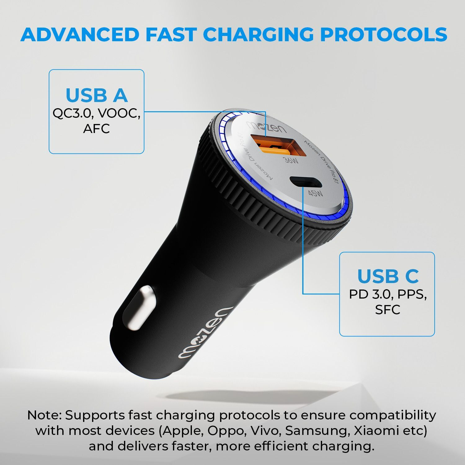 Image of AMKETTE 81 W Turbo Car Charger