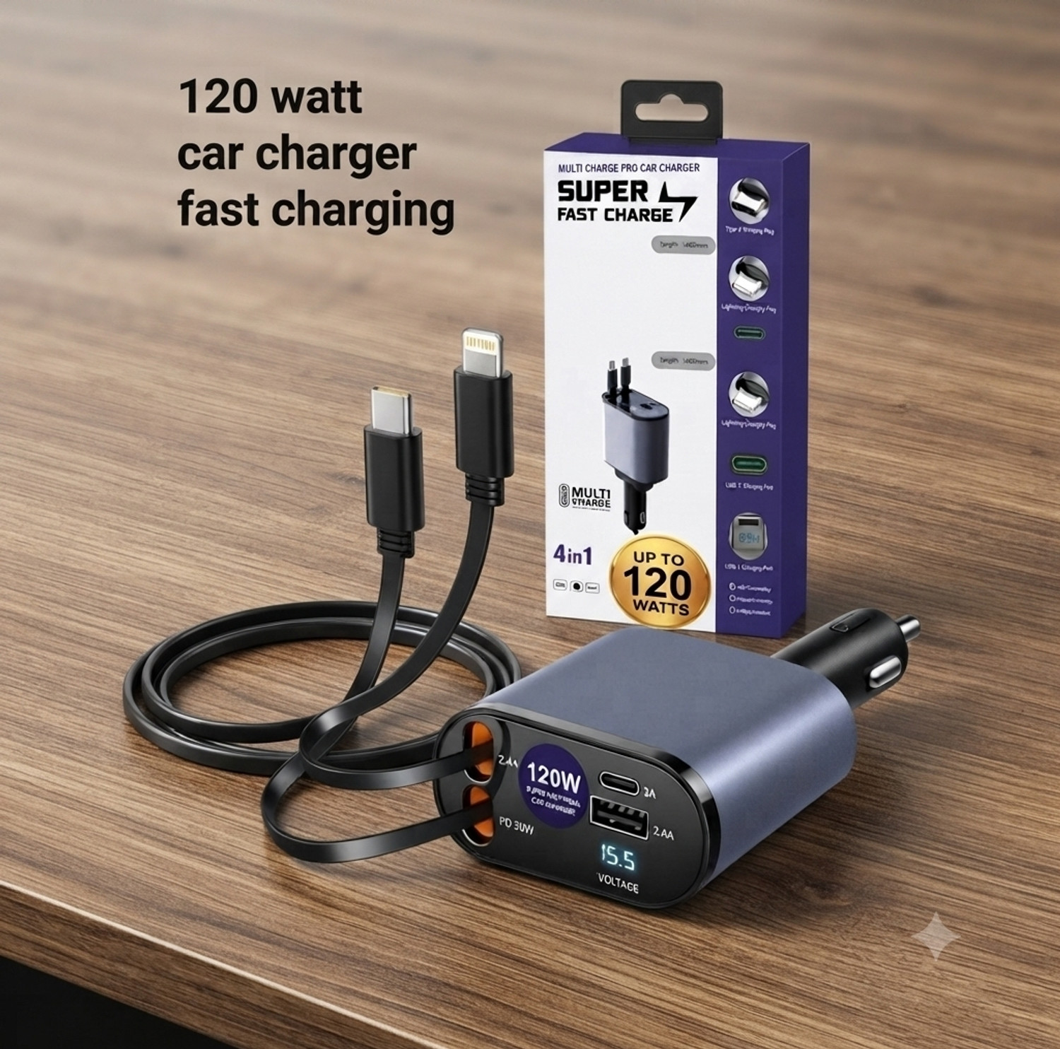 Image of Zednice 60 W Qualcomm 3.0 Turbo Car Charger