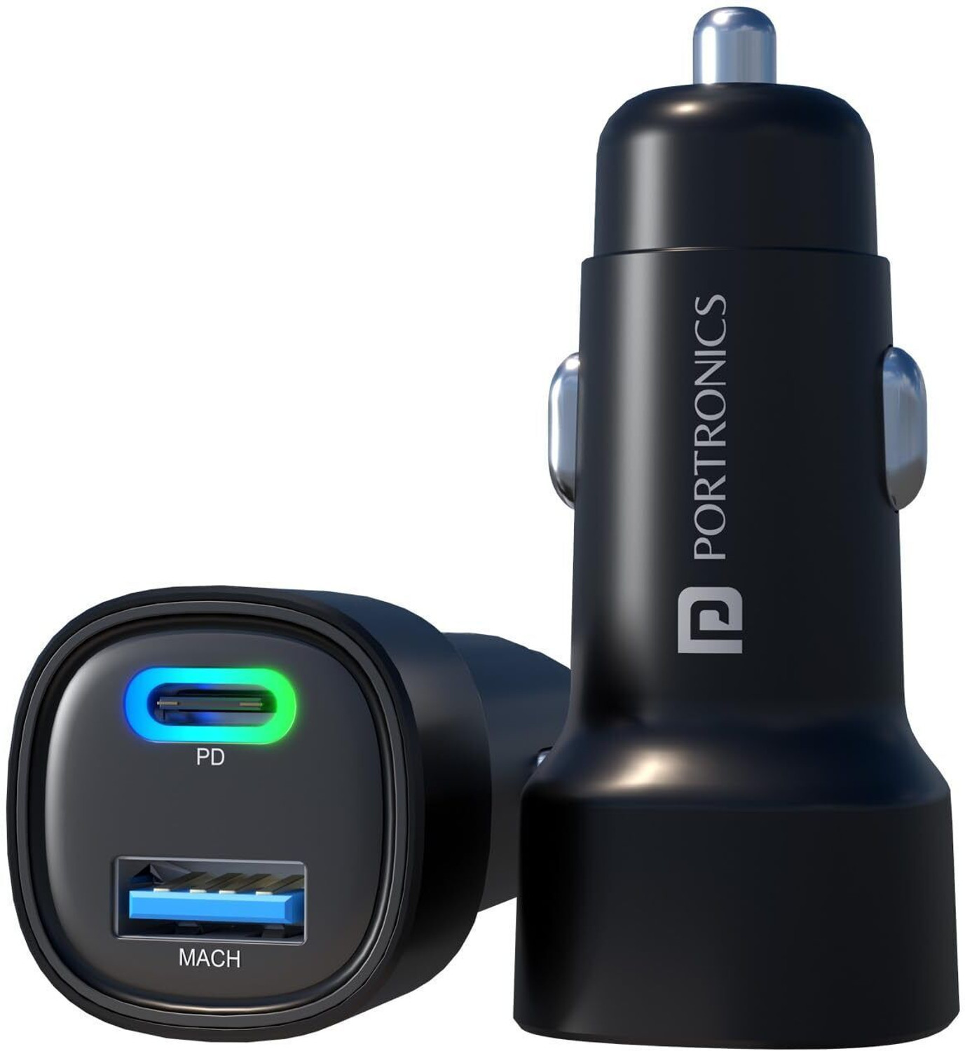 Image of Portronics 80 W Turbo Car Charger