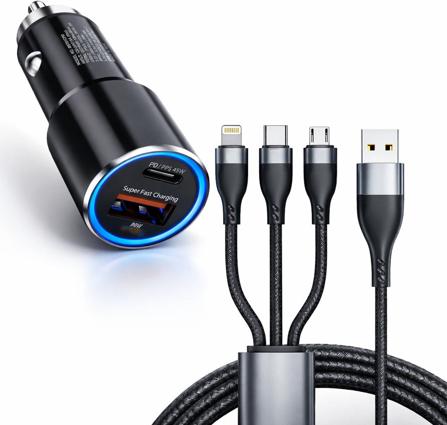 Image of NextFusion 145 W Qualcomm 3.0 Turbo Car Charger