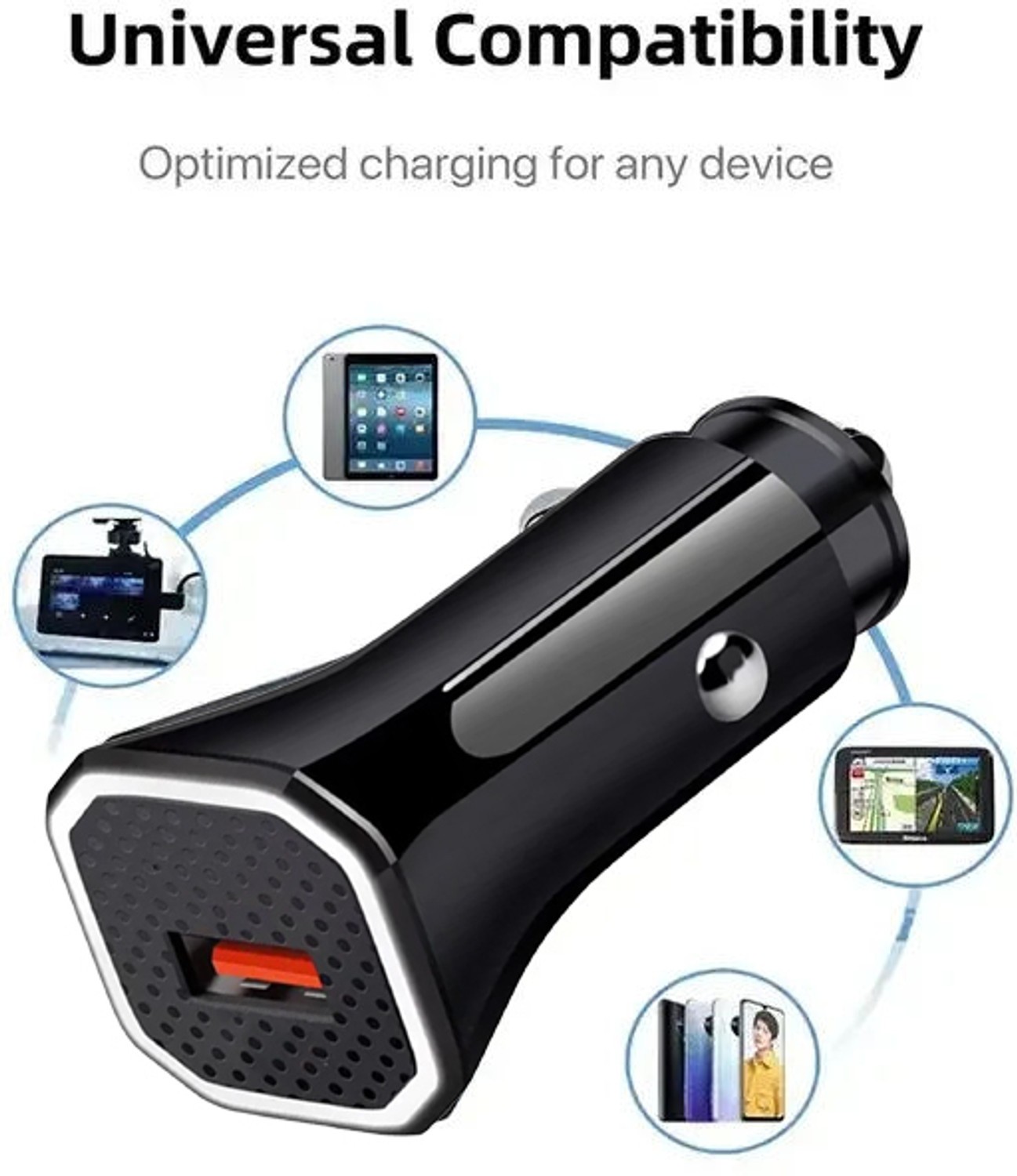 Image of UniBoss 65 W Qualcomm Certified Turbo Car Charger